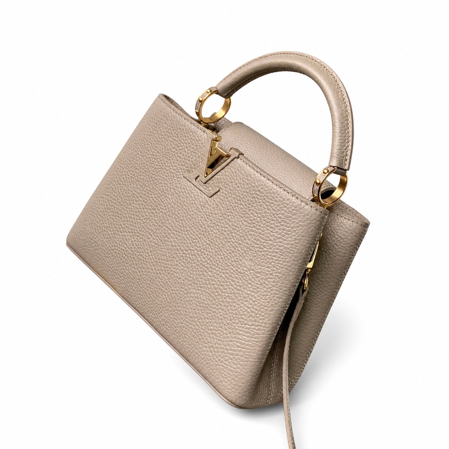 Louis Vuitton Capucines Small Leather Brown Handbag