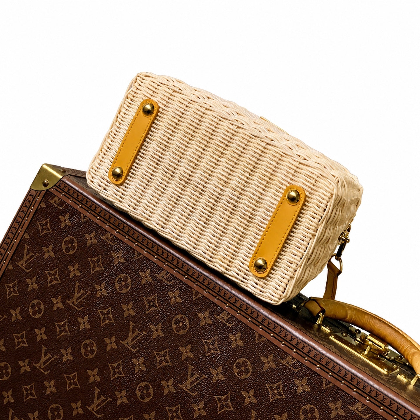 Louis Vuitton Capucines Small Leather Yellow Handbag
