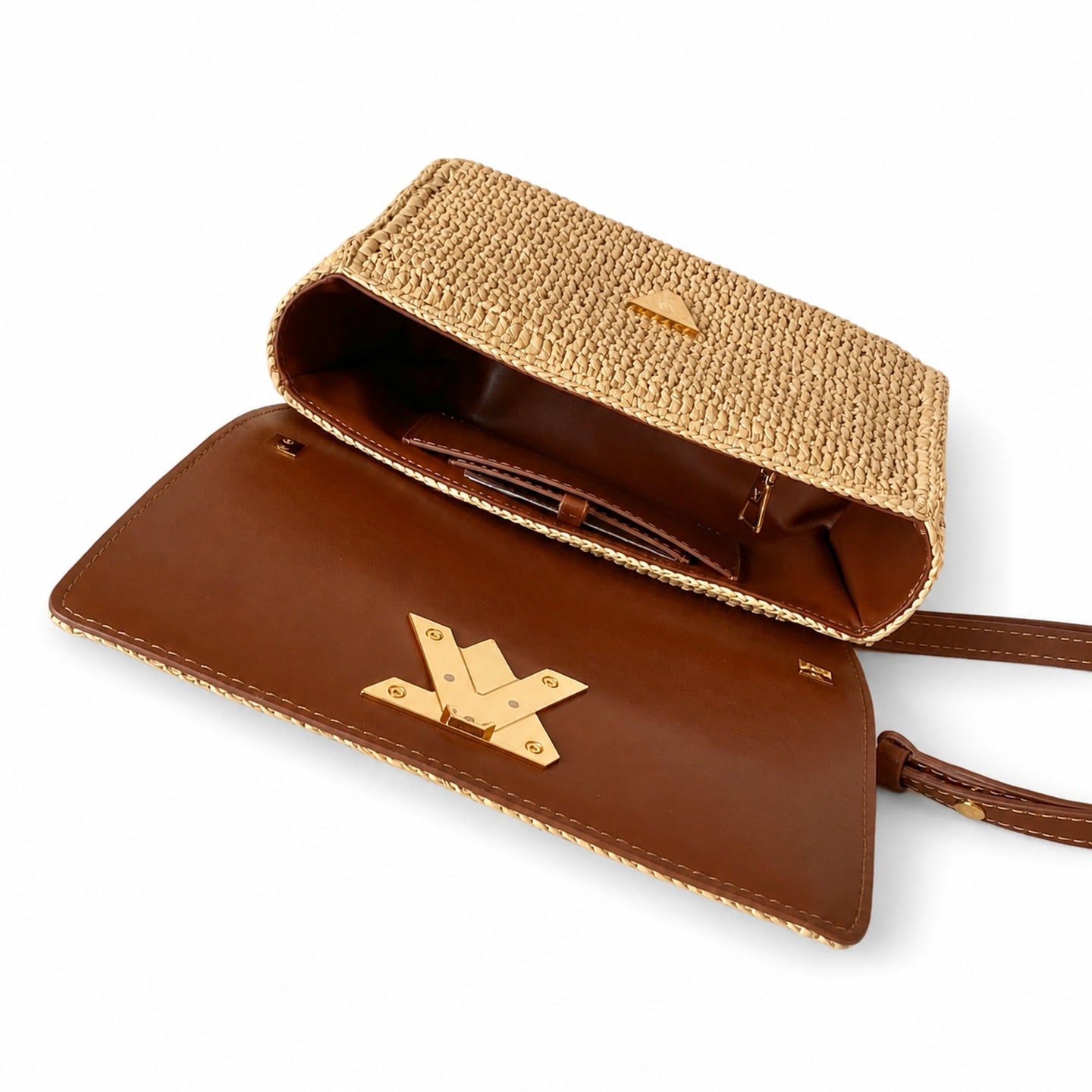 Louis Vuitton Twist Raffia Leather Handbag
