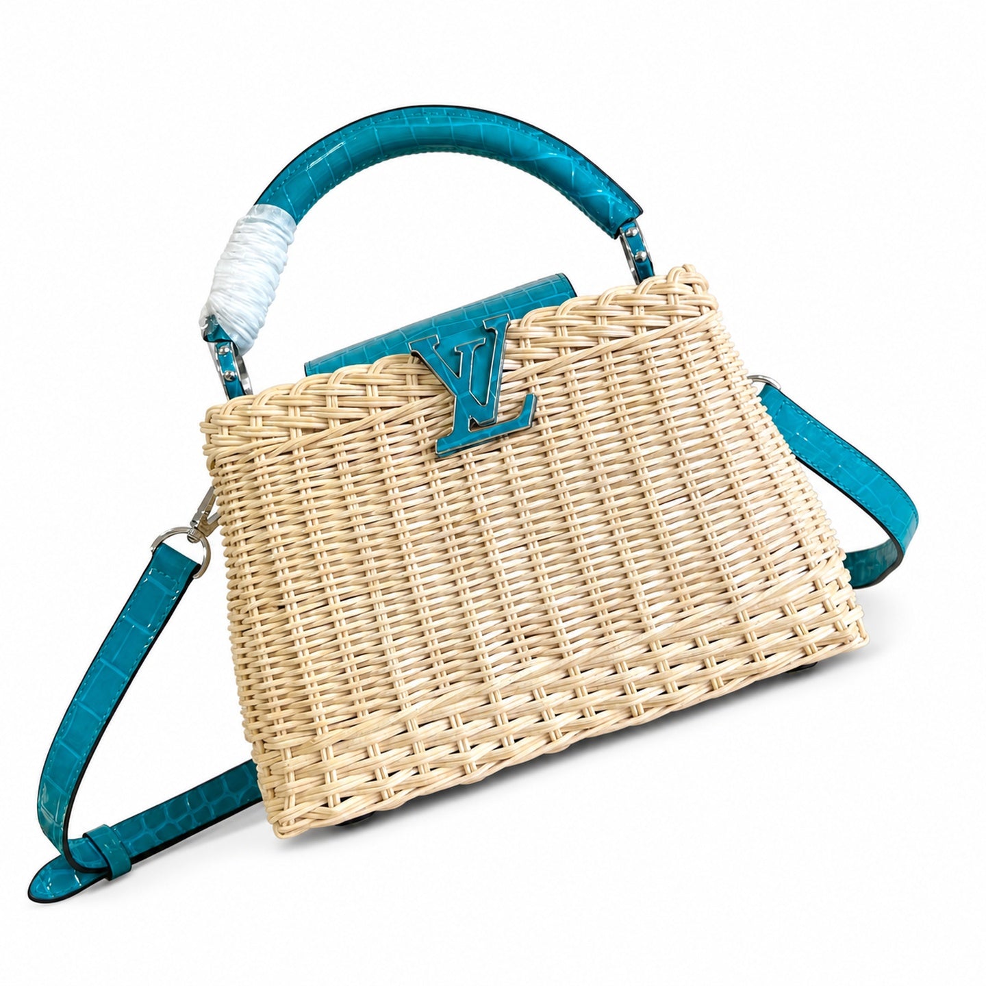 Louis Vuitton Capucines Small Leather Green Handbag
