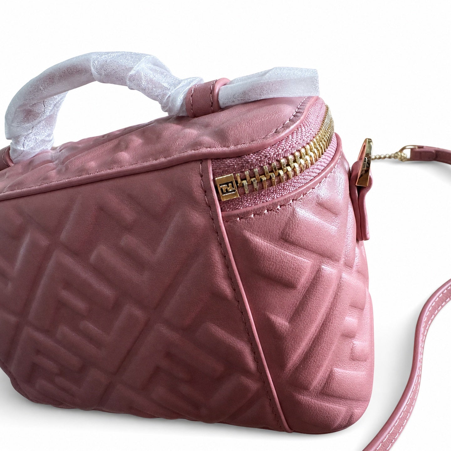 Fendi Mini Leather Pink Vanity Bag
