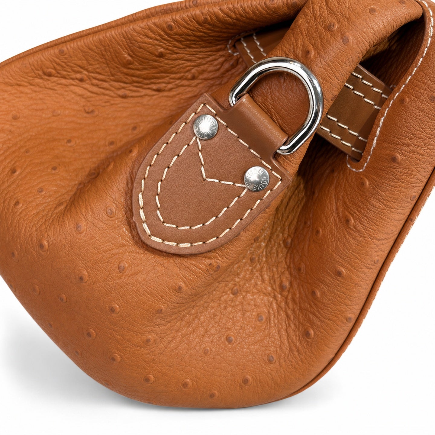 Louis Vuitton Suede Leather Brown Handbag