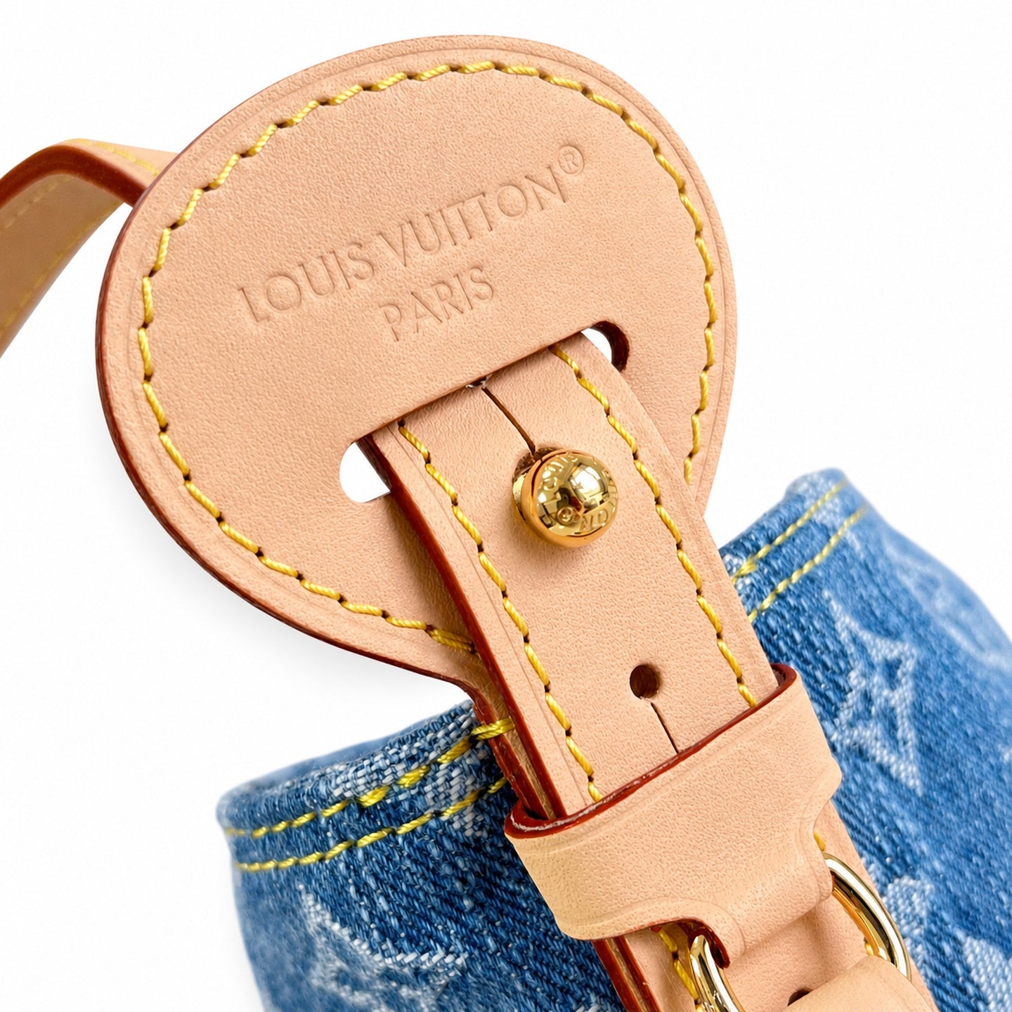 Louis Vuitton All In Denim Leather Handbag