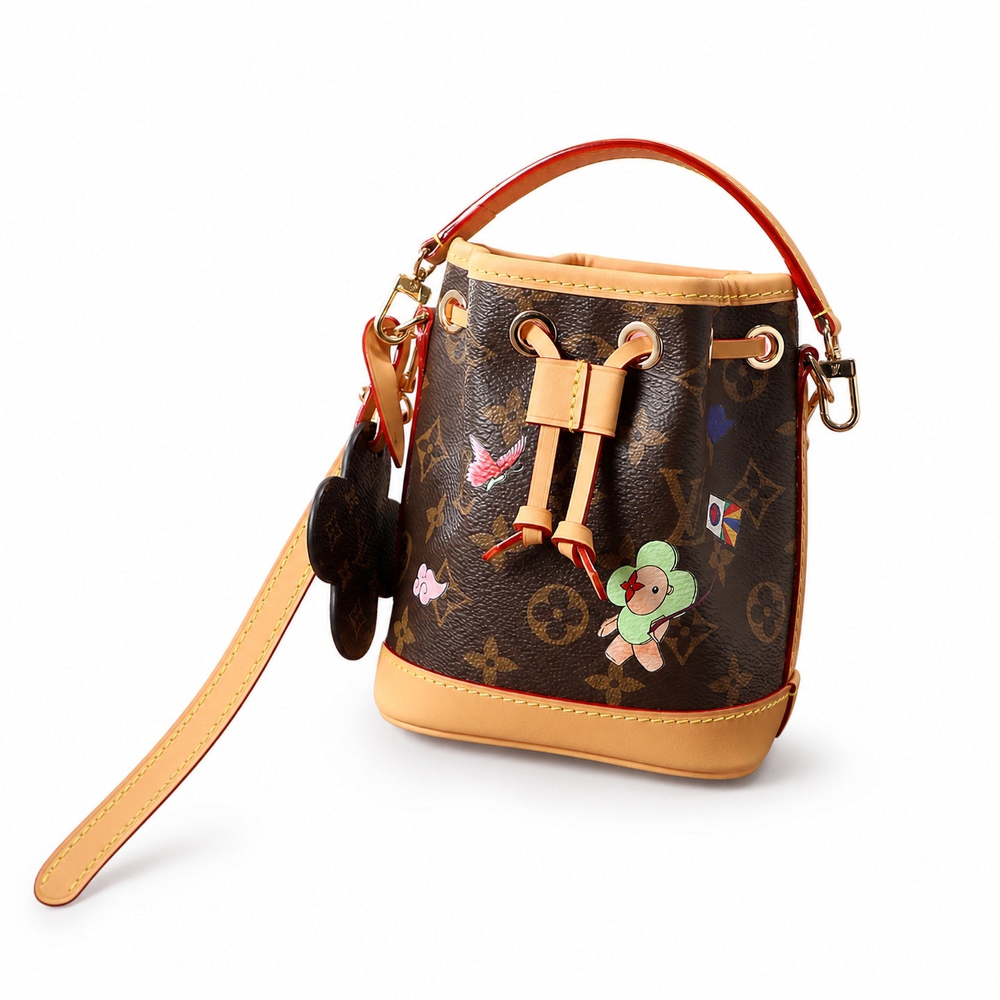 Louis Vuitton Noe Canvas Leather Handbag