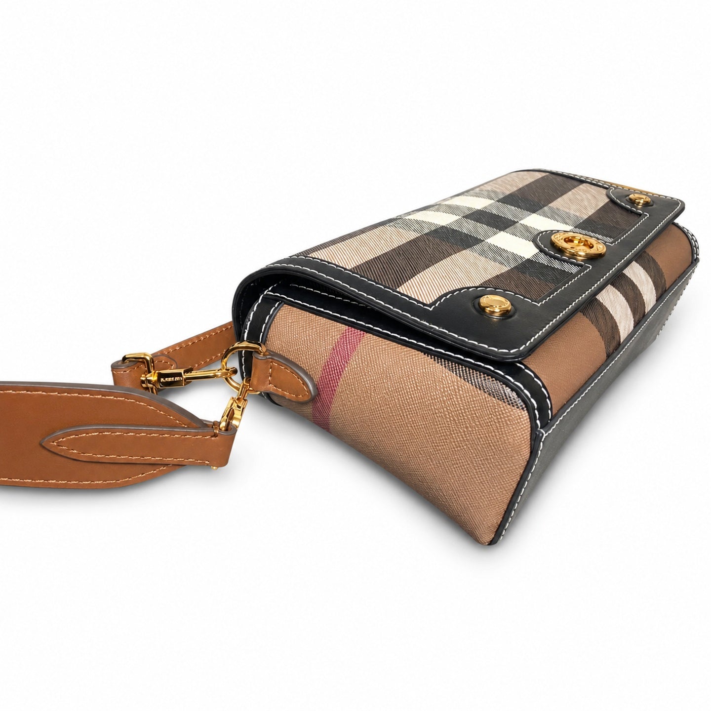 Burberry Leather Check Bag