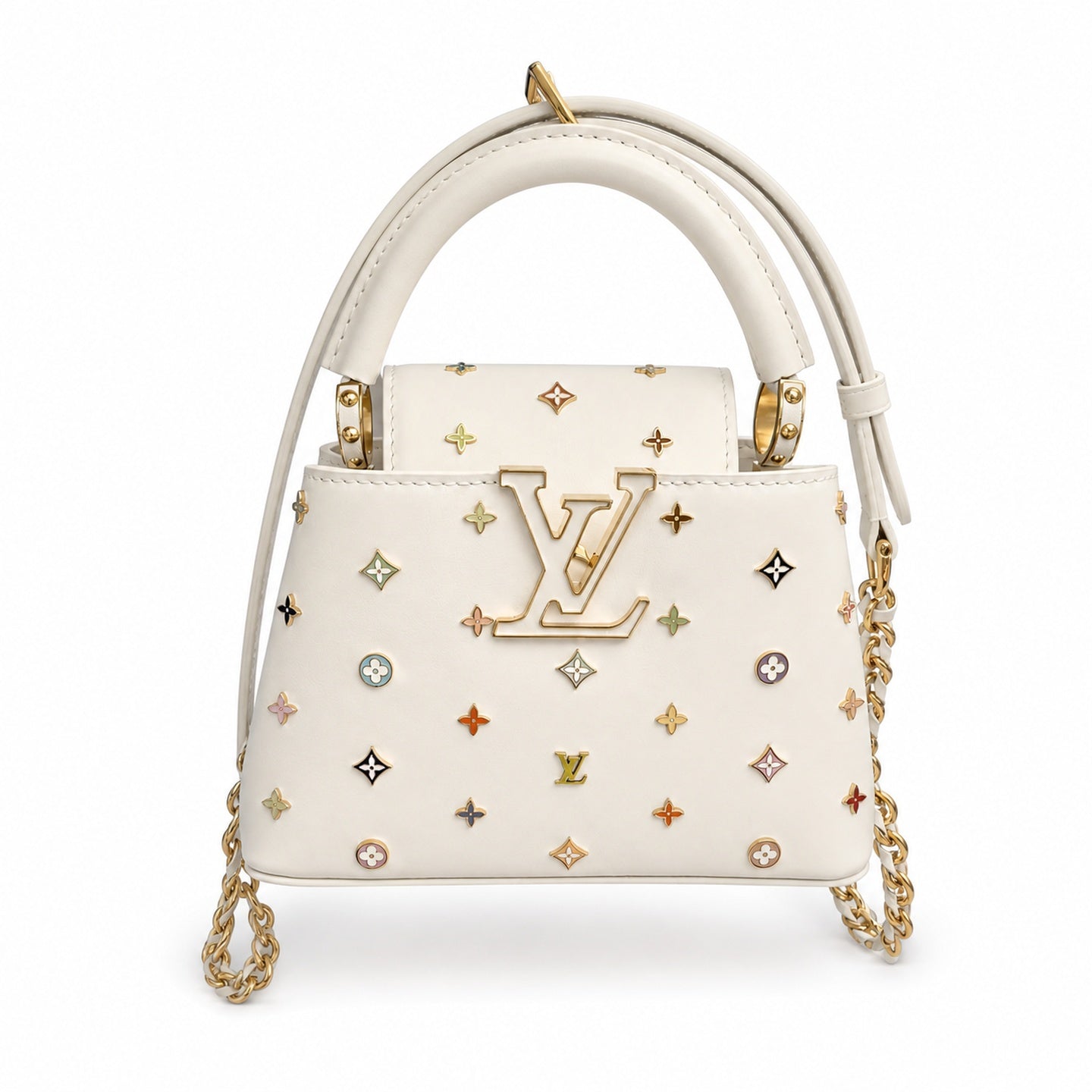 Louis Vuitton Capucines Takashi Murakami Leather Handbag