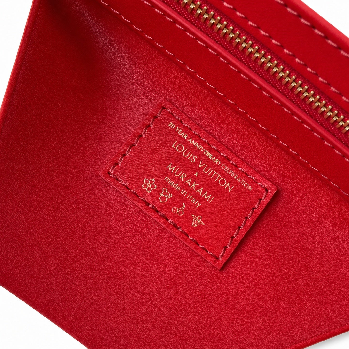 Louis Vuitton Capucines Takashi Murakami Mini Denim Leather Handbag
