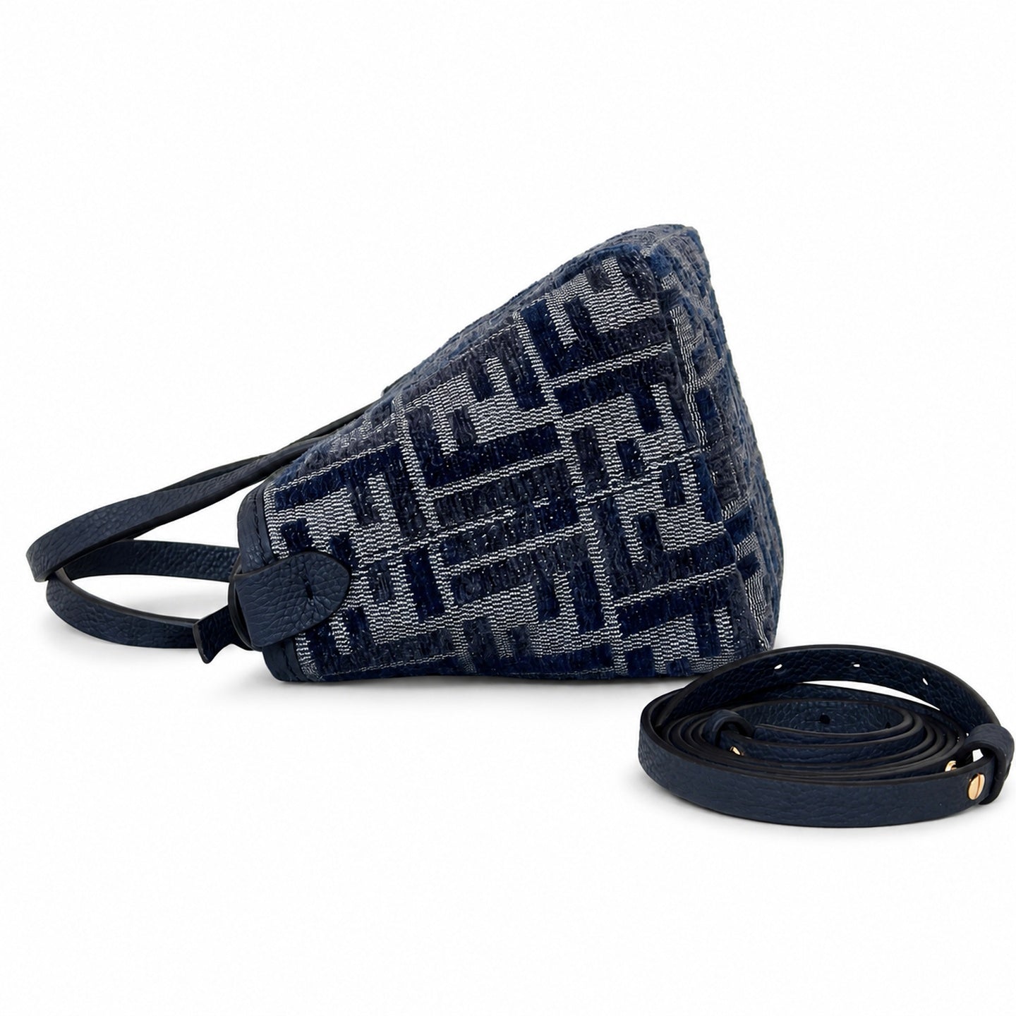 Fendi Mini Leather Blue Bag