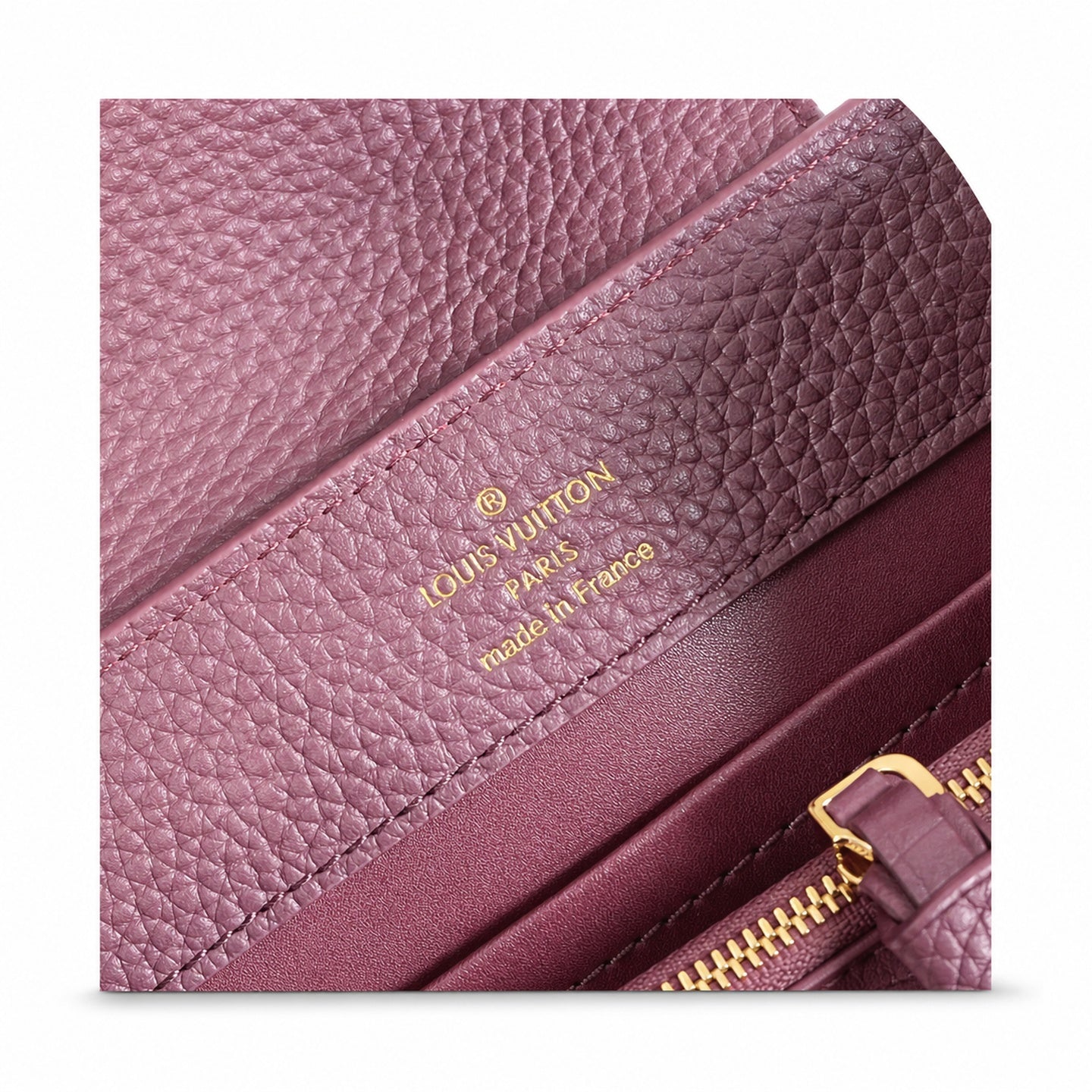 Louis Vuitton Capucines Mini Leather Burgundy Handbag