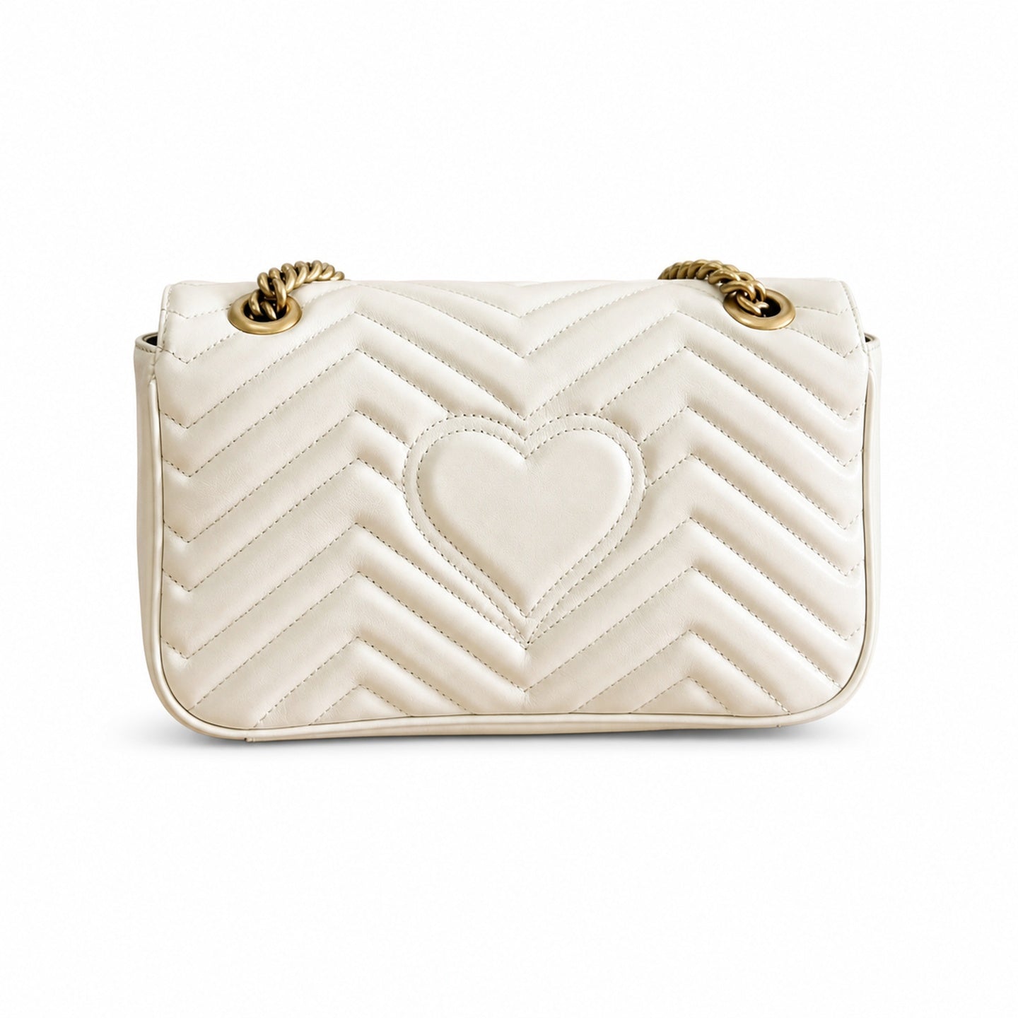 Gucci GG Marmont Leather White Handbag