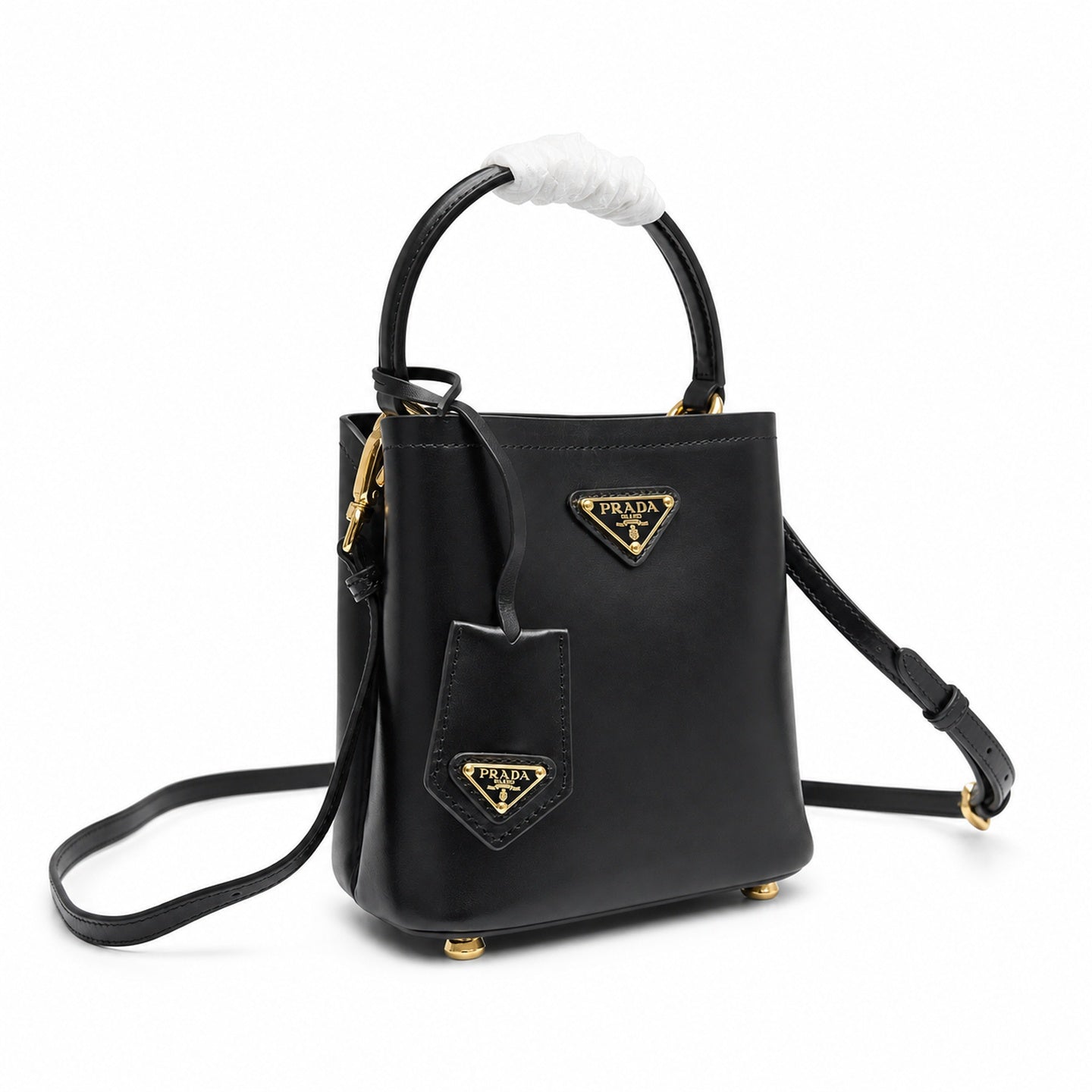 Prada Panier Leather Bucket Bag
