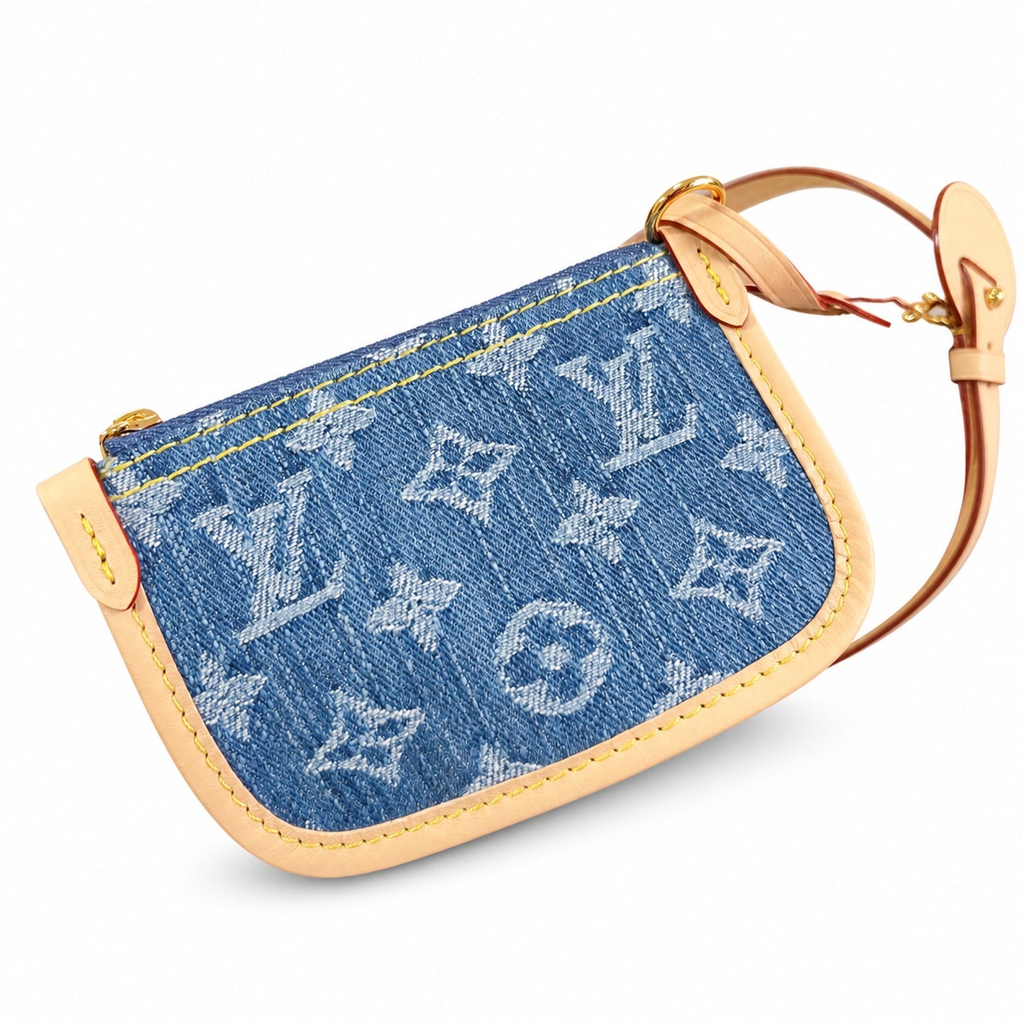 Louis Vuitton All In Denim Leather Handbag