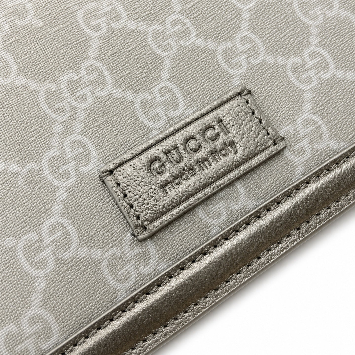 Gucci Supreme Mini Cotton Canvas Leather Black Green Crossbody Bag