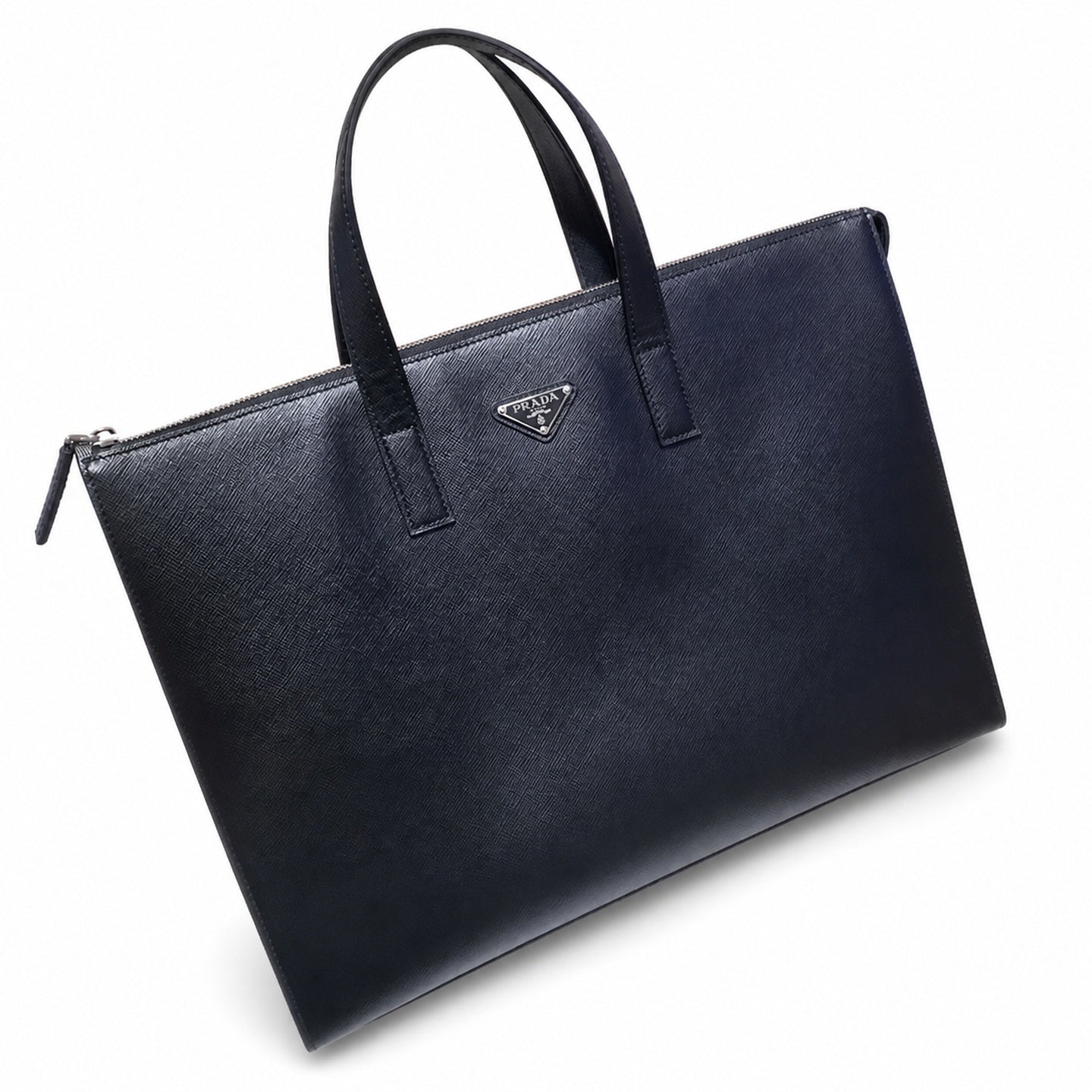 Prada Men's Small Nylon Leather Briefcase
