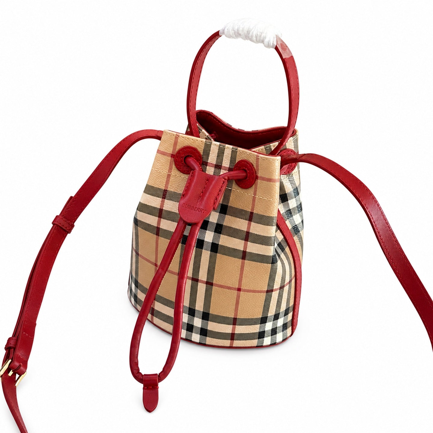 Burberry Mini Cotton Check Bag