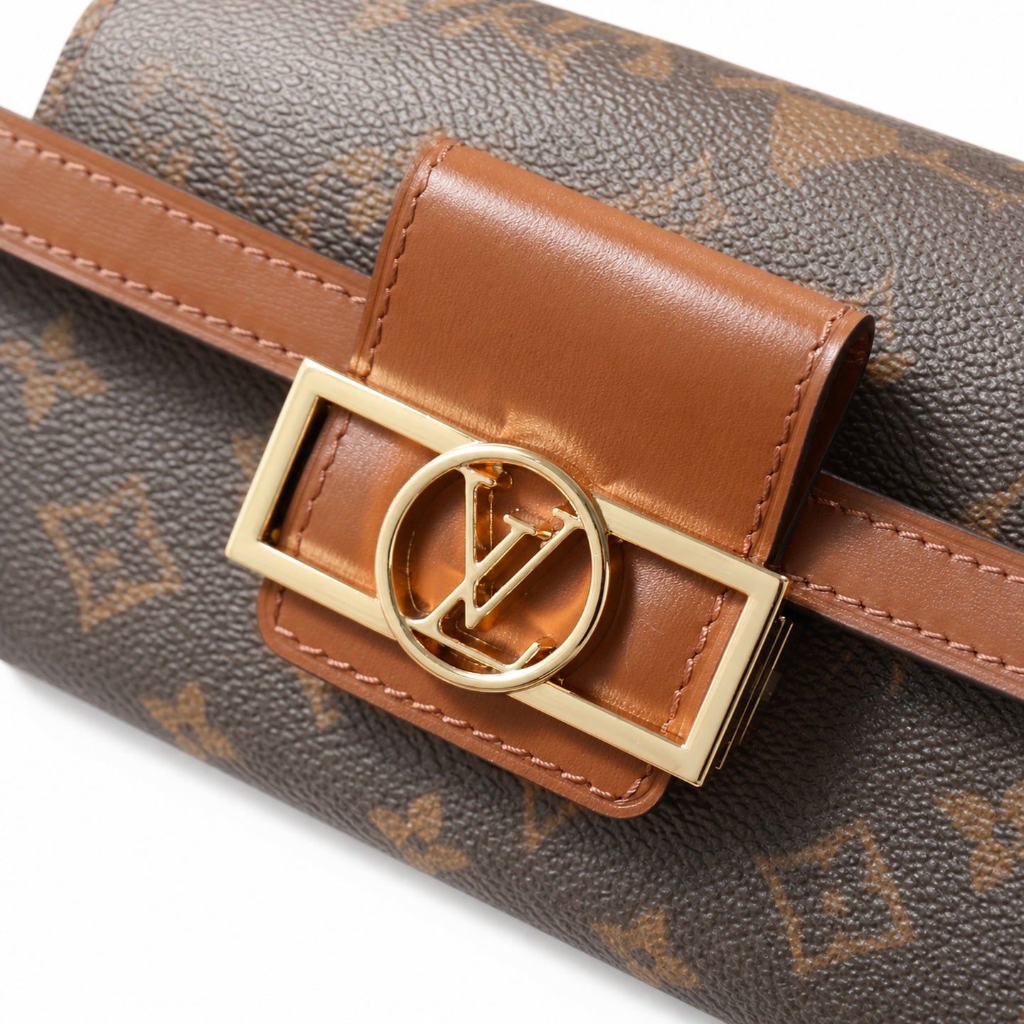 Louis Vuitton Dauphine Canvas Leather Handbag