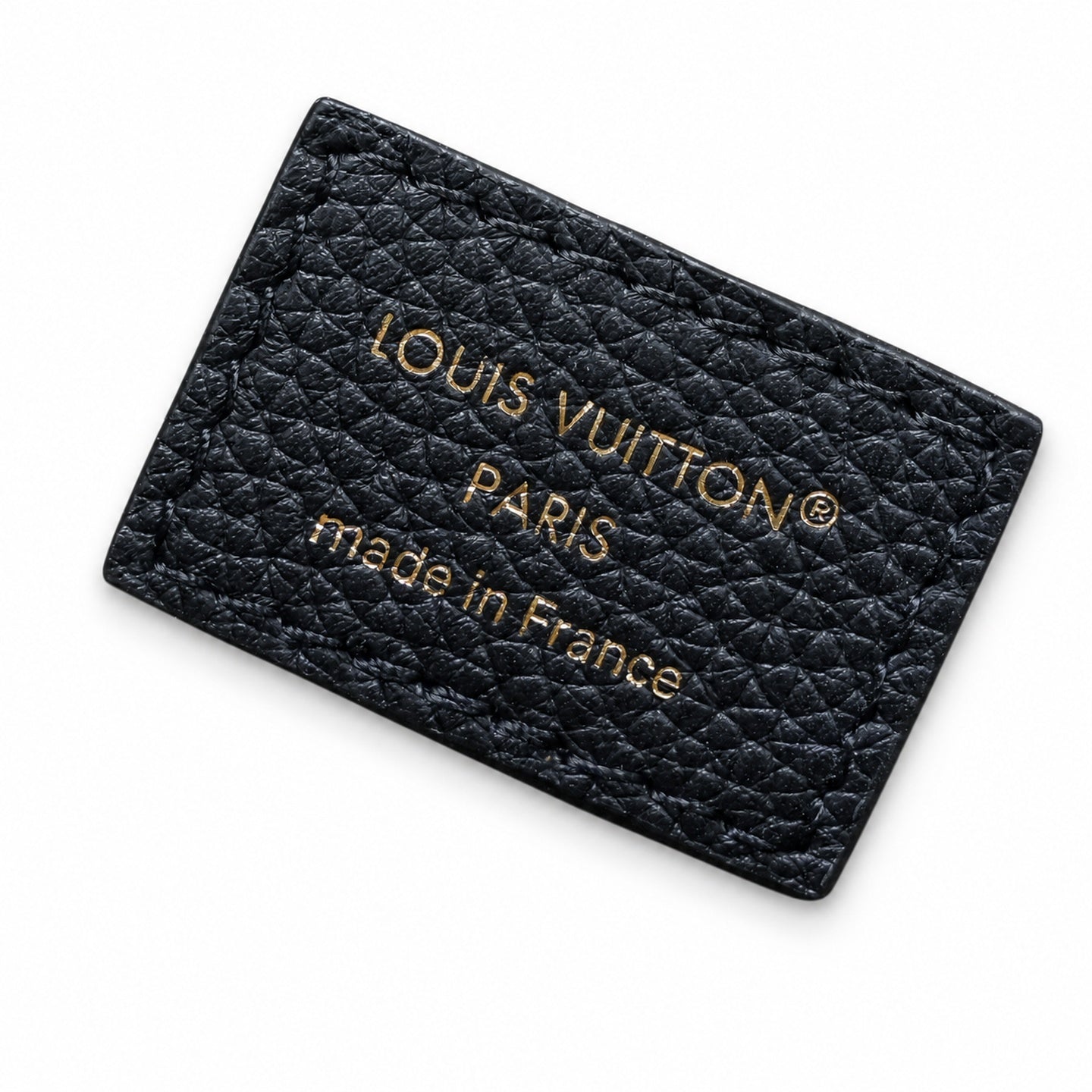 Louis Vuitton Canvas Leather Black Gold Handbag