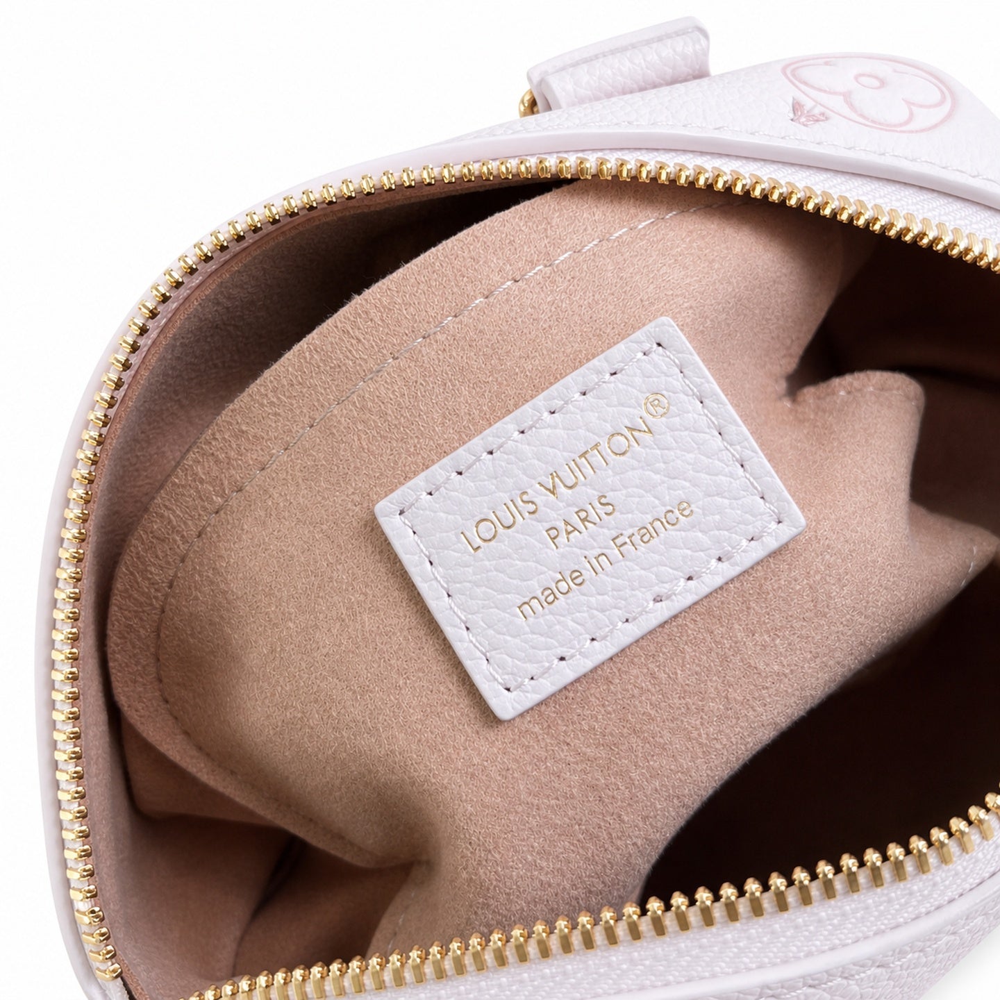 Louis Vuitton Speedy Bandouliere Embroidered Leather Pink Handbag