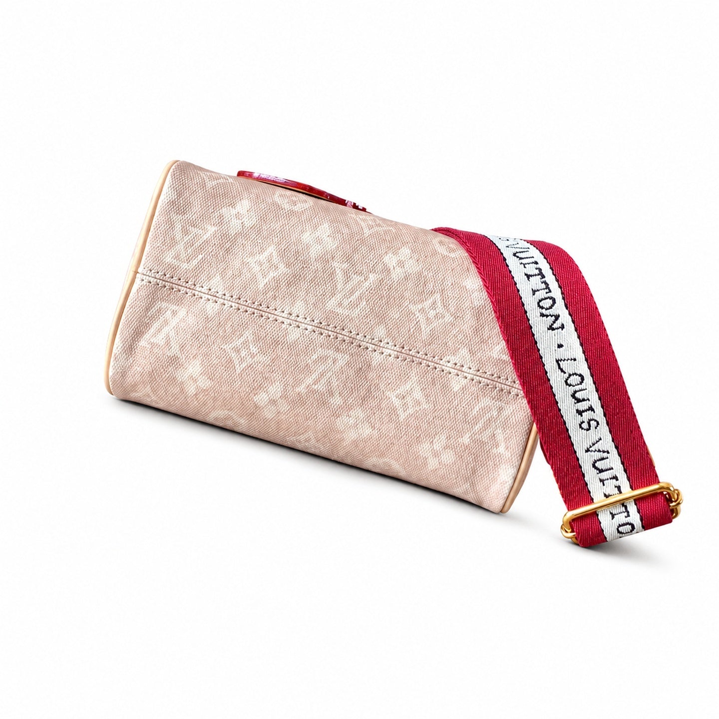 Louis Vuitton Speedy Grace Coddington Double Zip Canvas Leather Handbag
