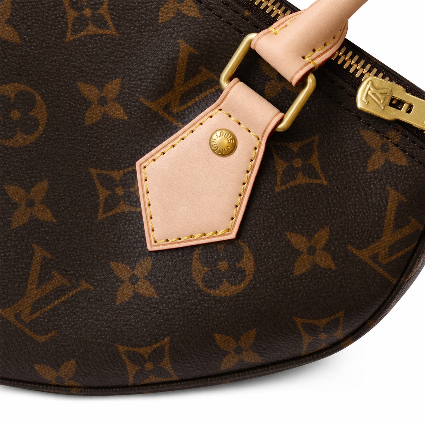 Louis Vuitton Speedy Bandouliere Canvas Leather Handbag