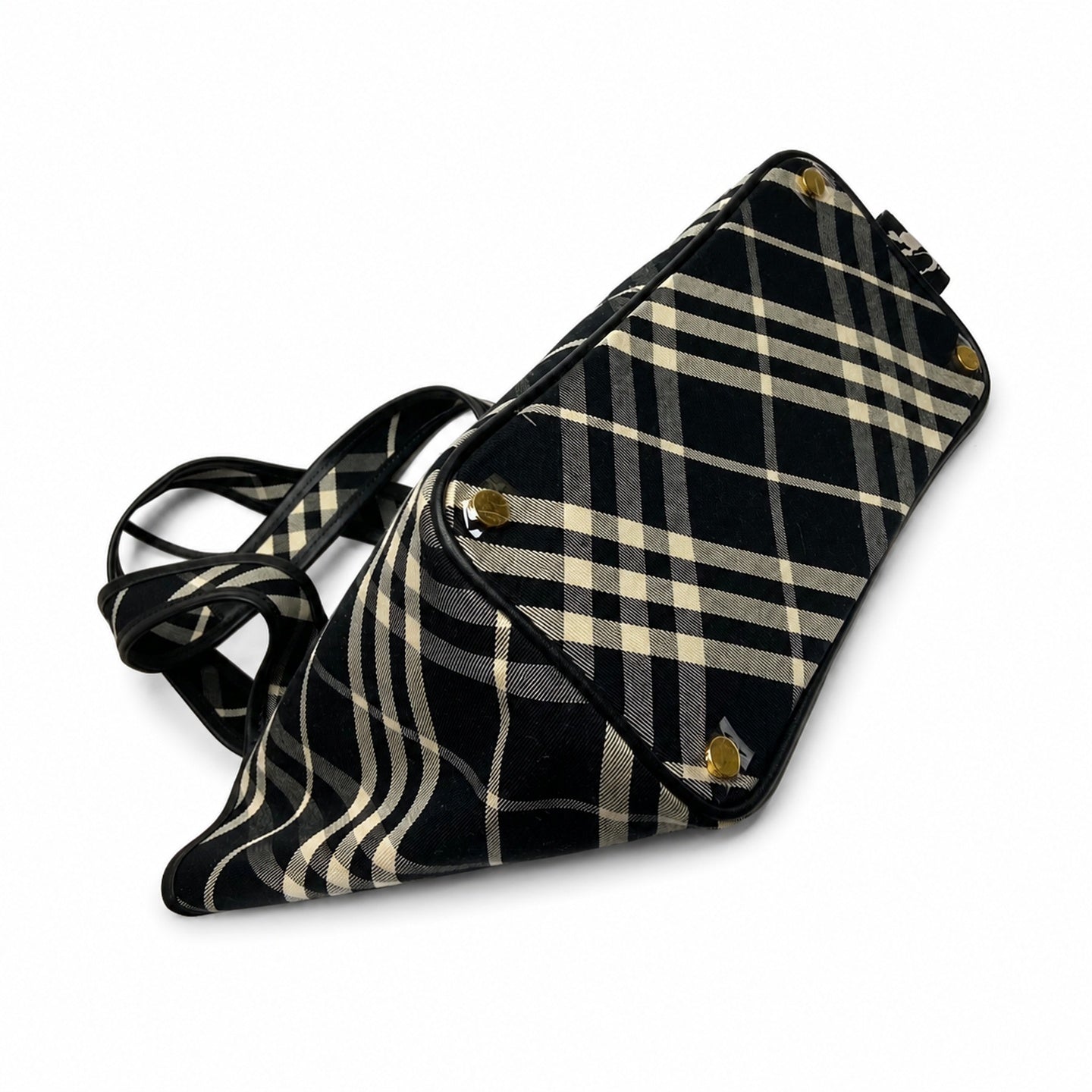 Burberry Cotton Check Tote Bag