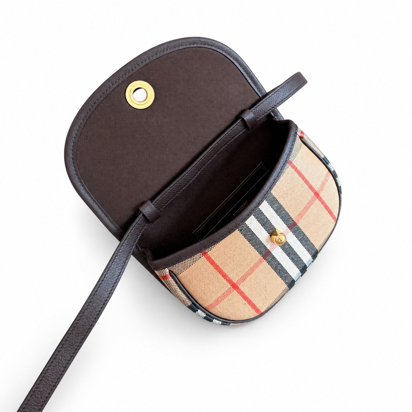 Burberry Highlands Mini Cotton Leather Bag