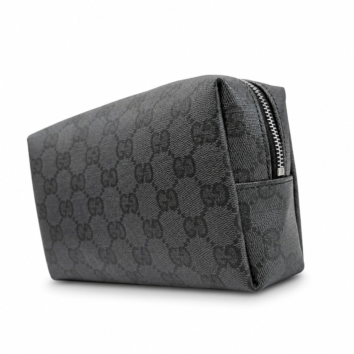Gucci Small Canvas Leather Black Silver Bag