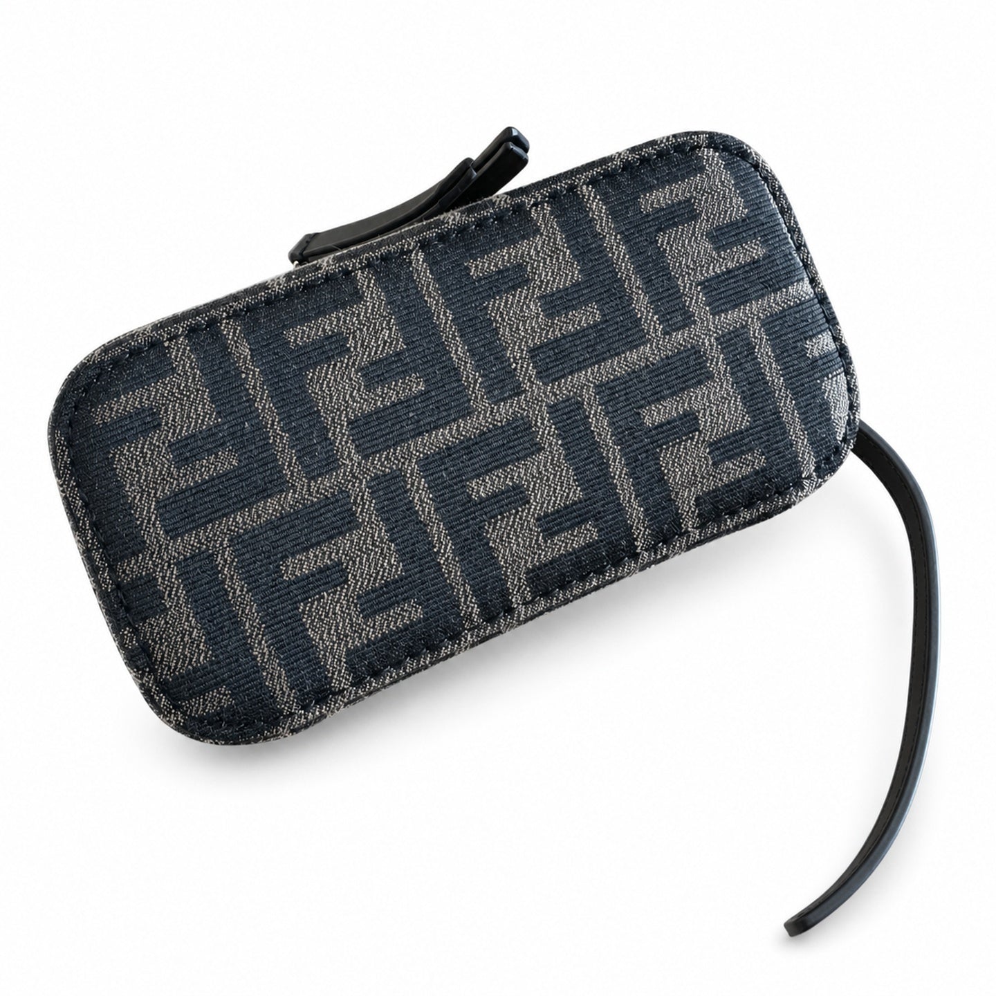 Fendi Mini Jacquard Leather Brown Vanity Bag