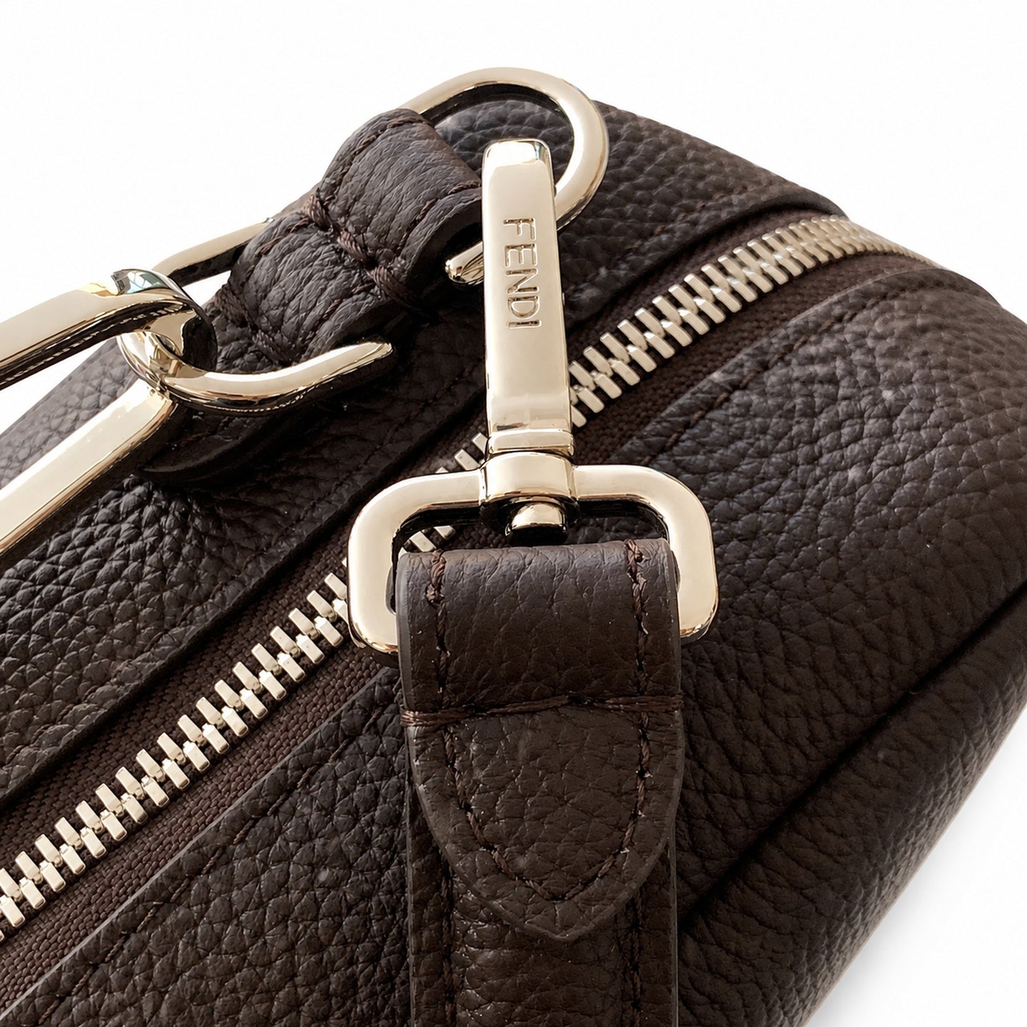 Fendi Lui Leather Brown Bag