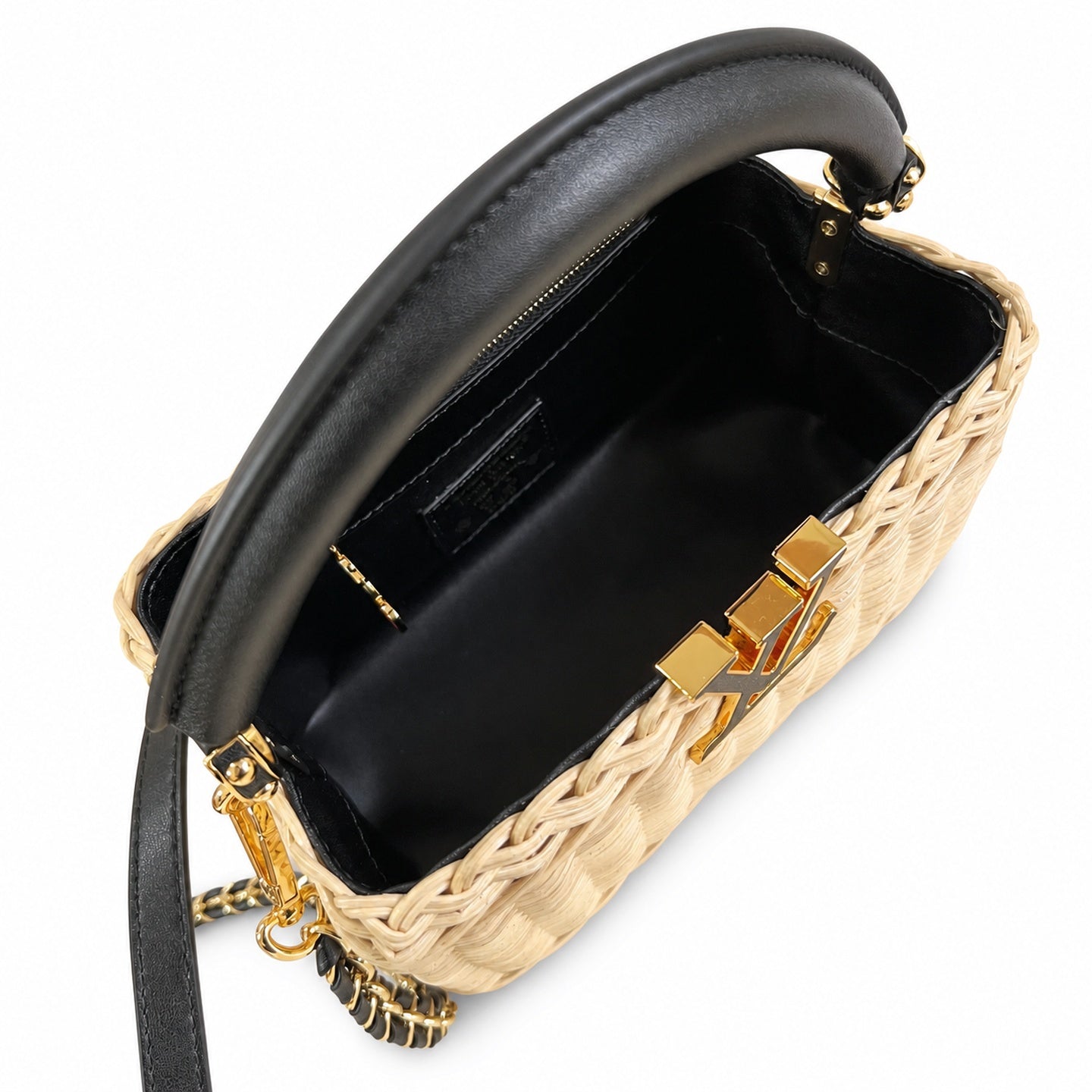 Louis Vuitton Capucines Takashi Murakami Mini Black Handbag
