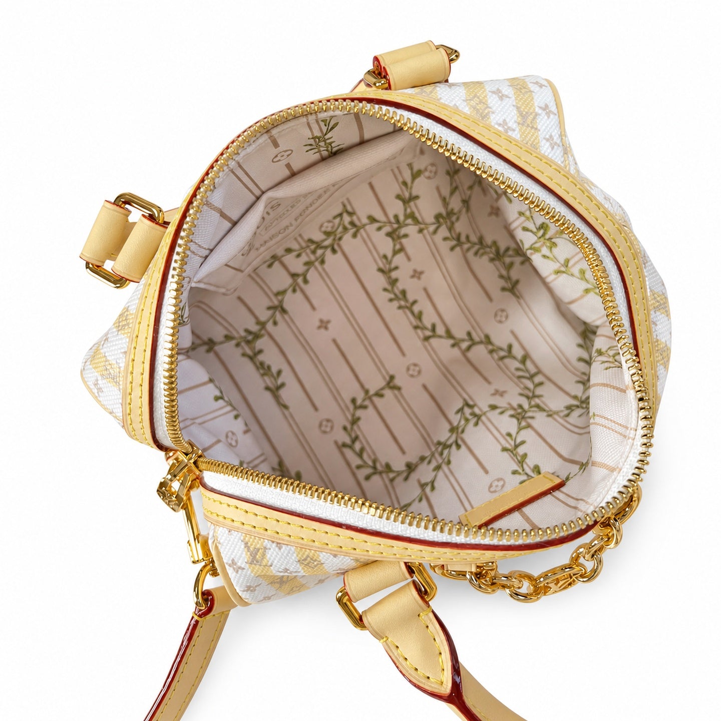 Louis Vuitton Speedy Bandouliere Mini Canvas Leather Handbag