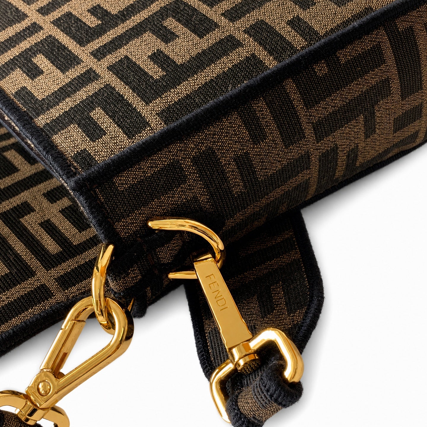 Fendi Baguette Embroidered Black Handbag
