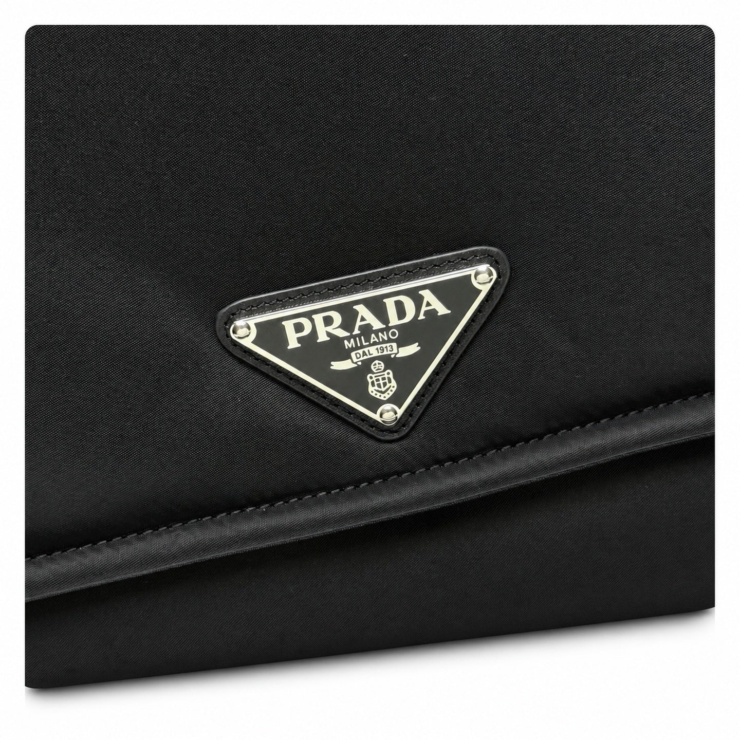 Prada Re-Nylon Large Leather Shoulder Bag