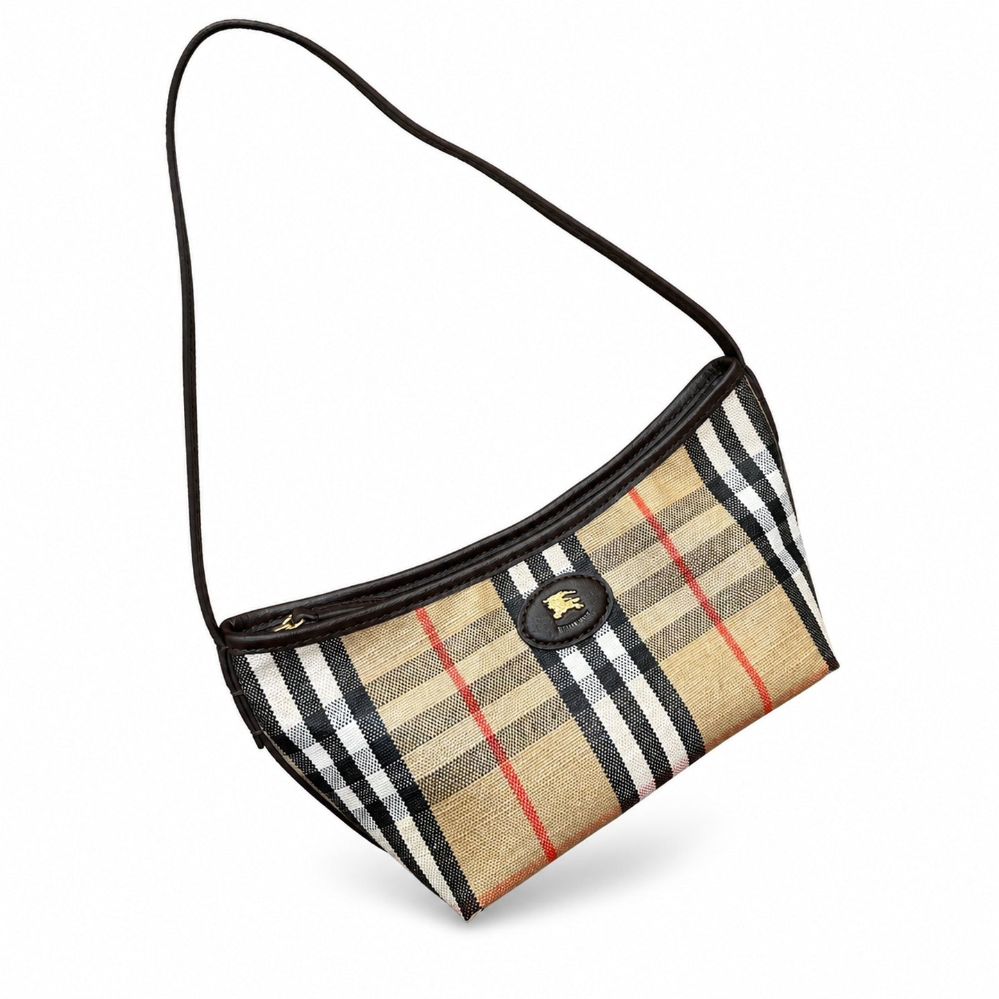 Burberry Cotton Leather Shoulder Bag