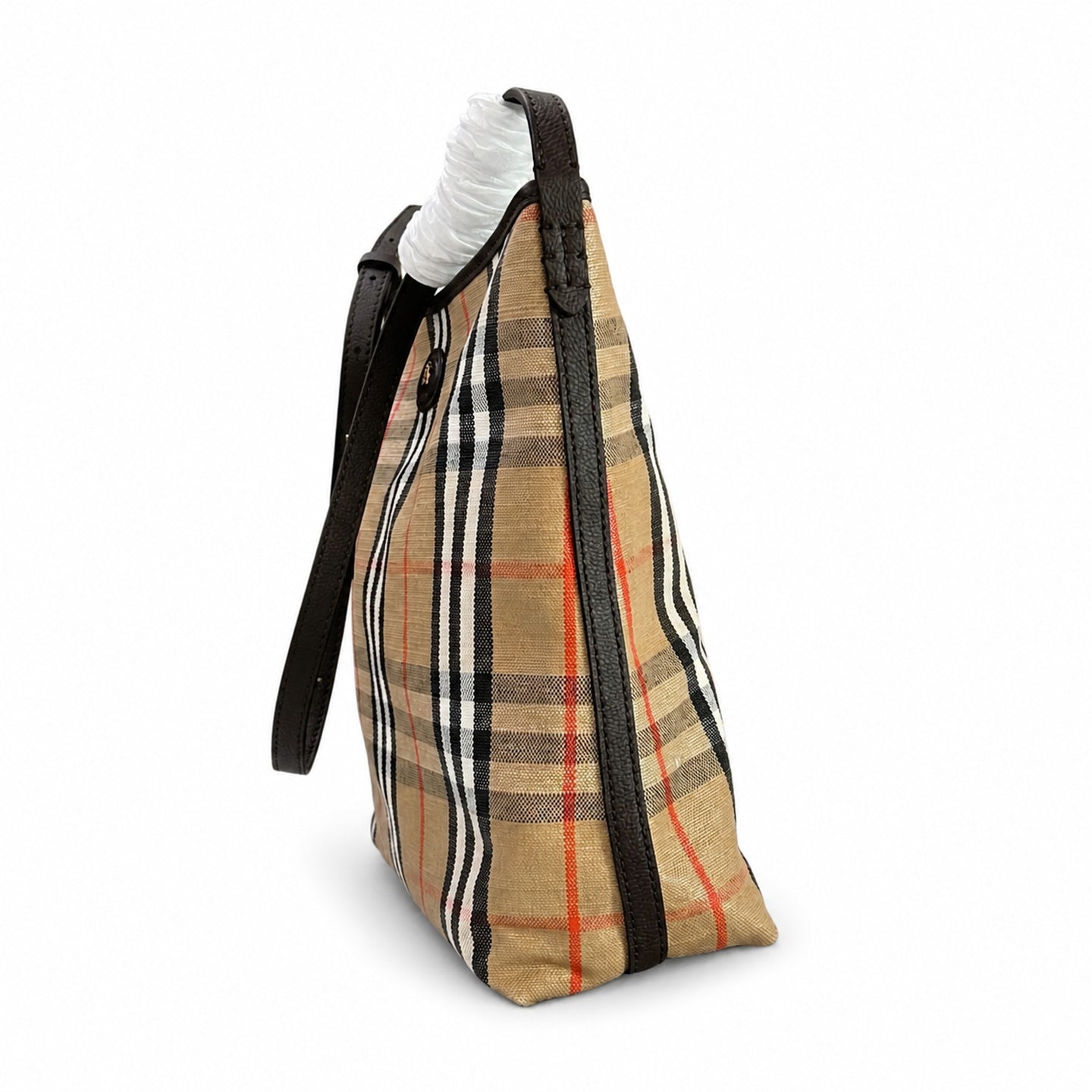 Burberry Highlands Cotton Leather Bag