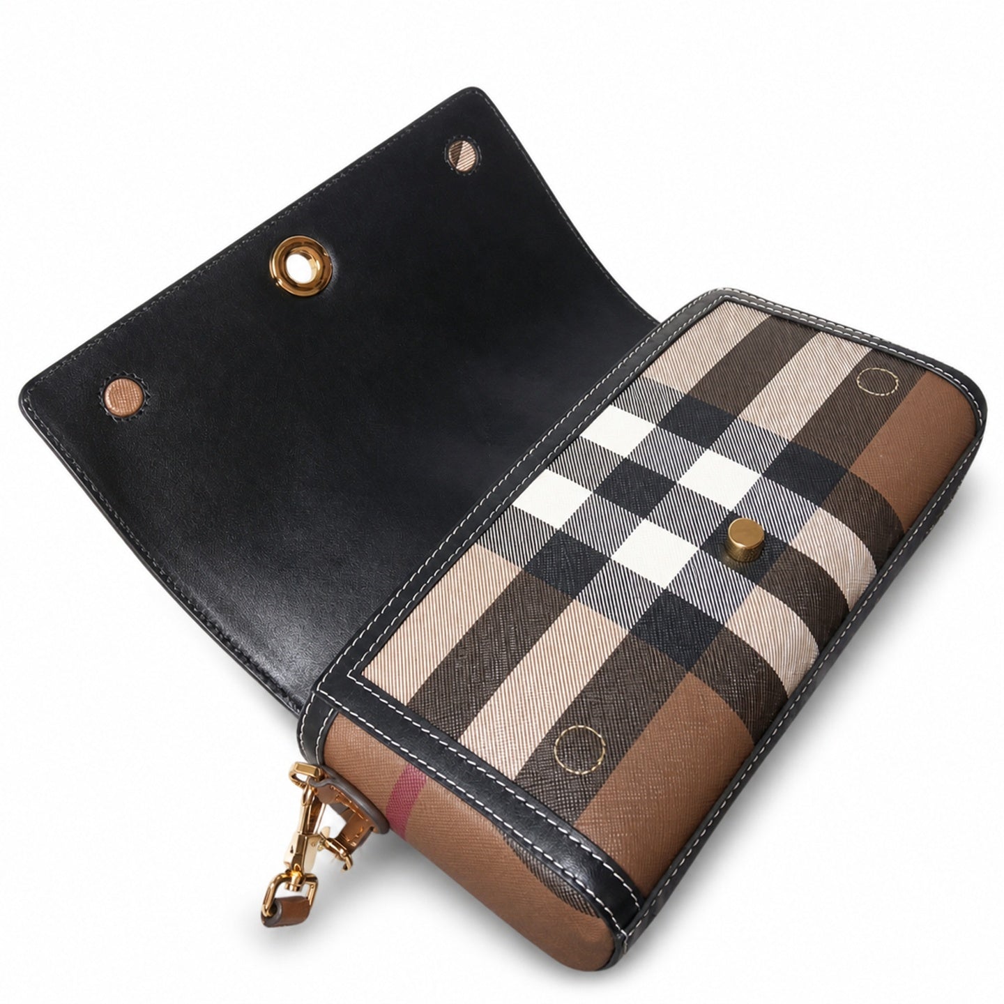 Burberry Leather Check Bag