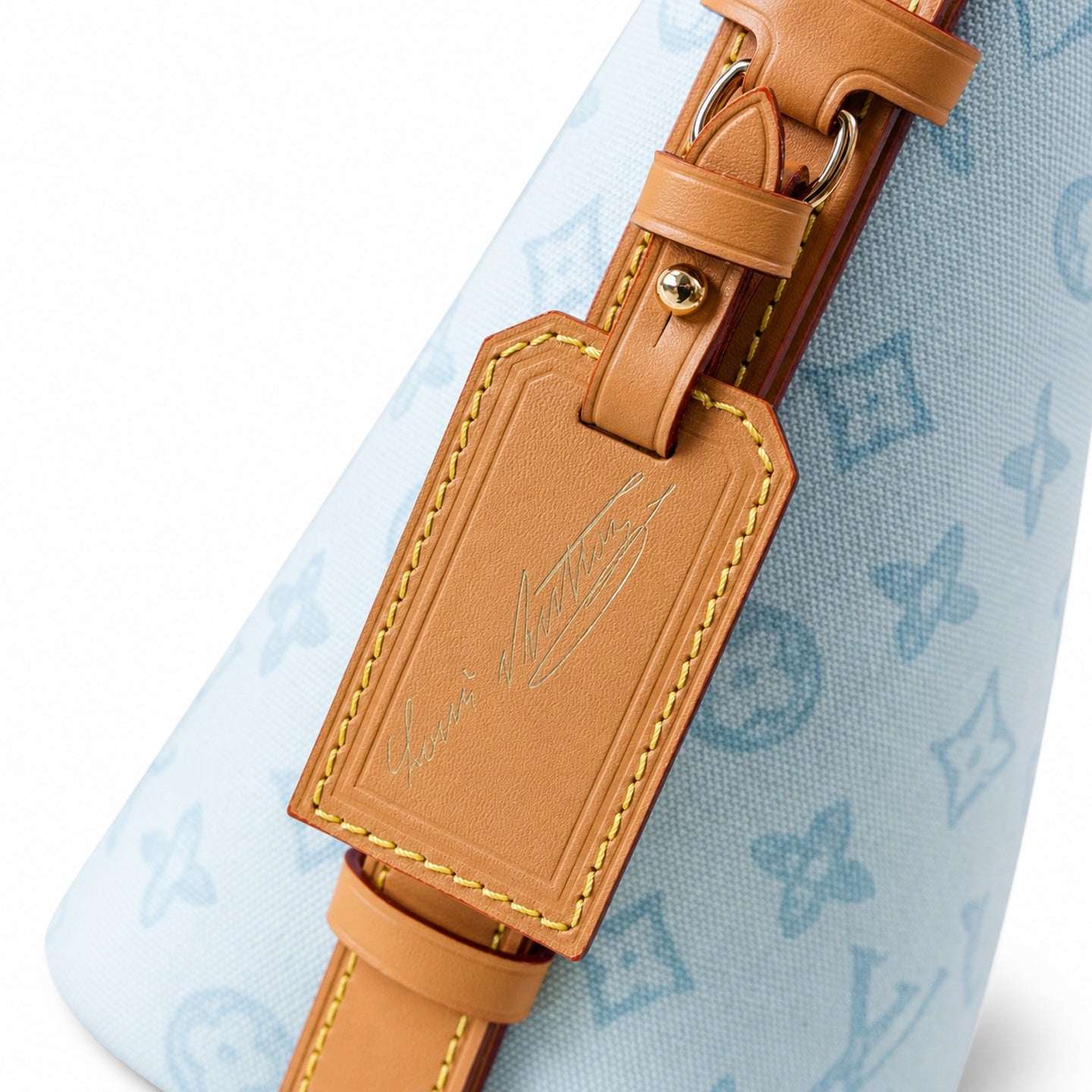 Louis Vuitton All In Small Leather Blue Handbag