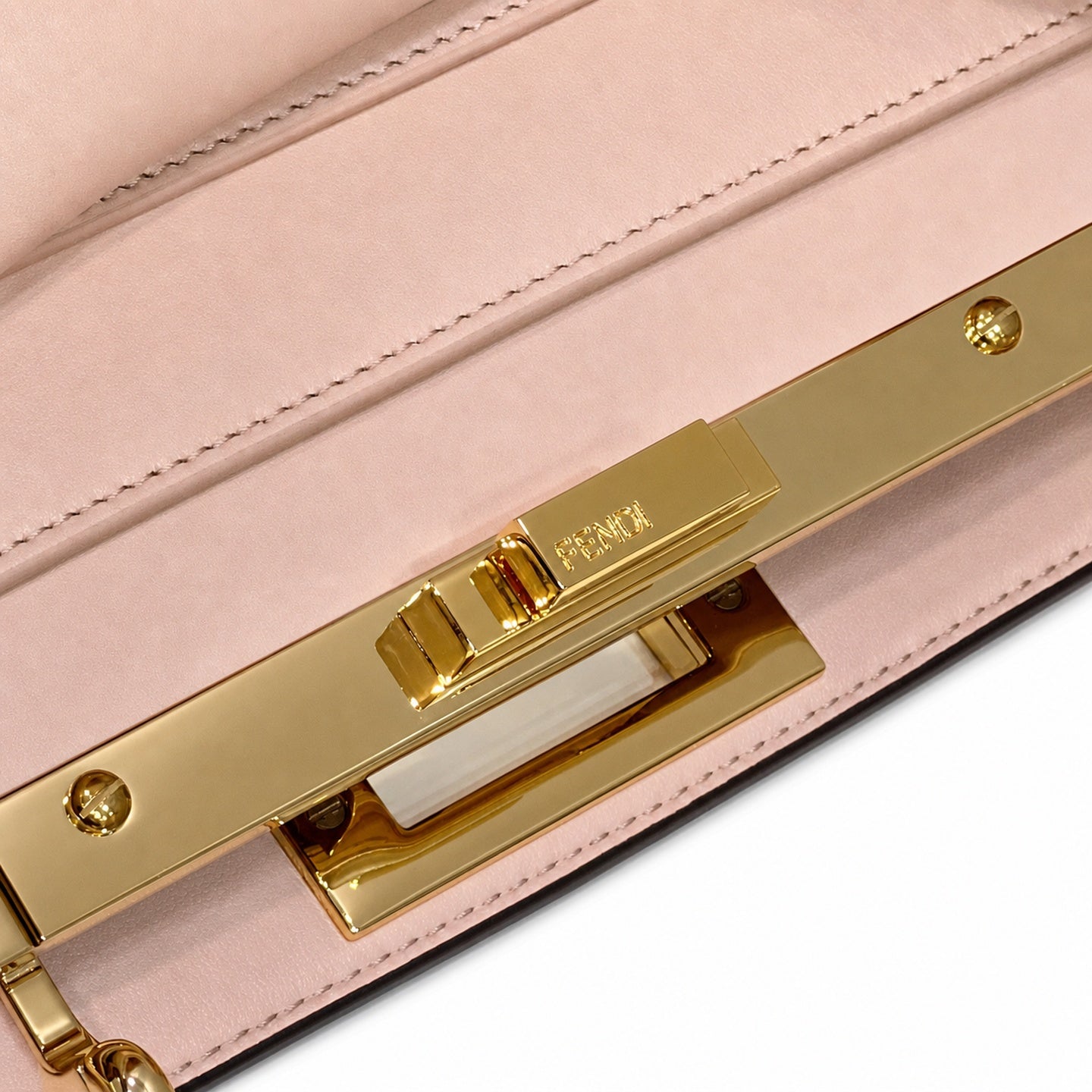 Fendi Peekaboo I See U Leather Check Bag