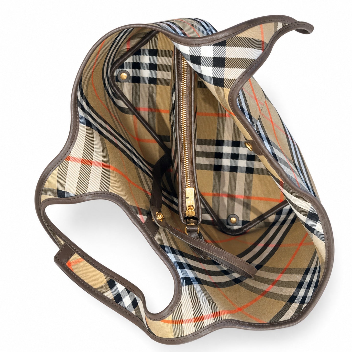 Burberry Cotton Check Shoulder Bag