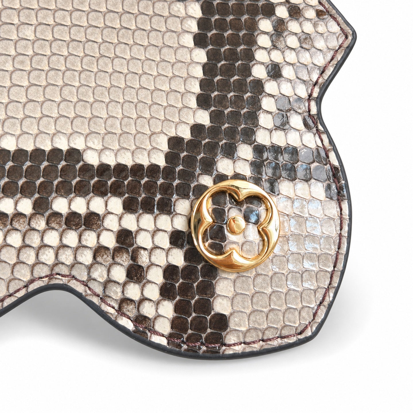 Louis Vuitton Capucines Mini Snakeskin Leather Gray Handbag