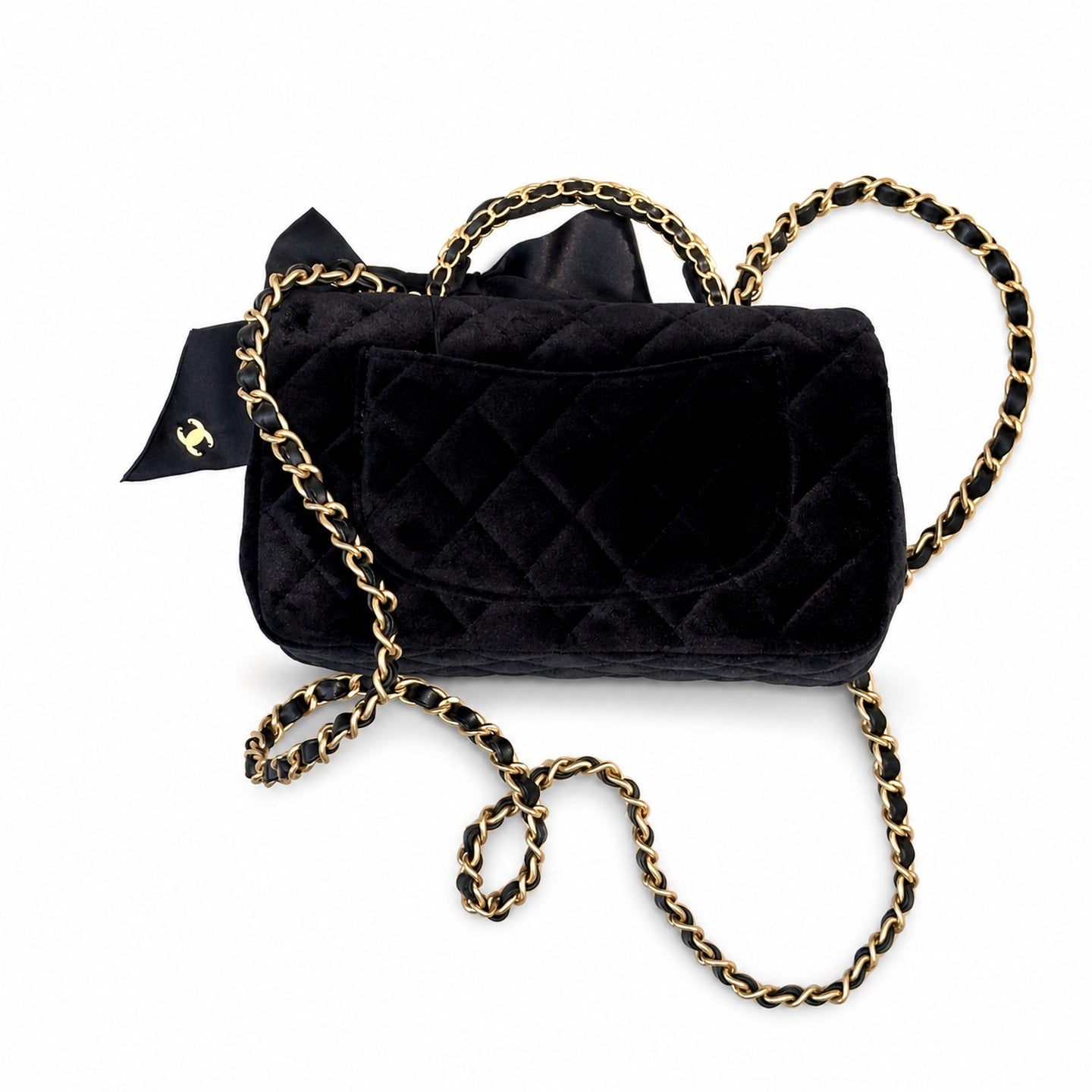 Chanel 25 Small Silk Velvet Bag