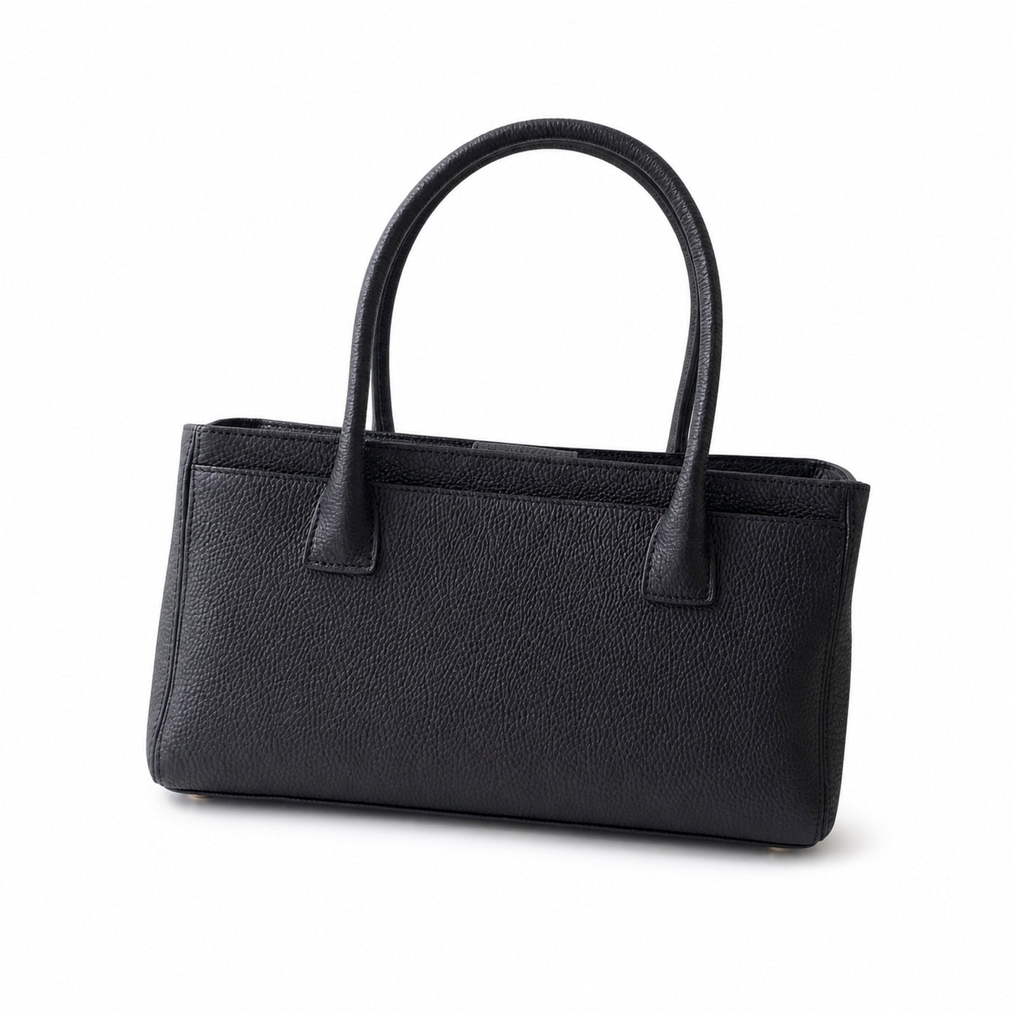 Chanel Small Leather Black Gold Handbag