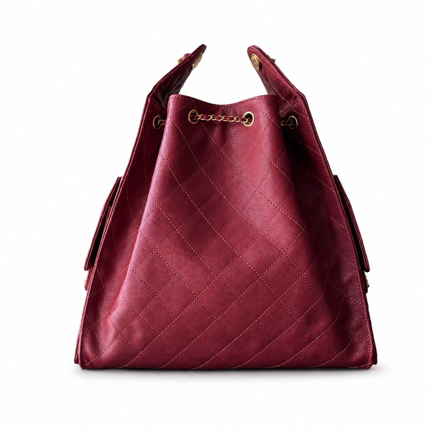 Chanel Medium Leather Gold Shopping Bag