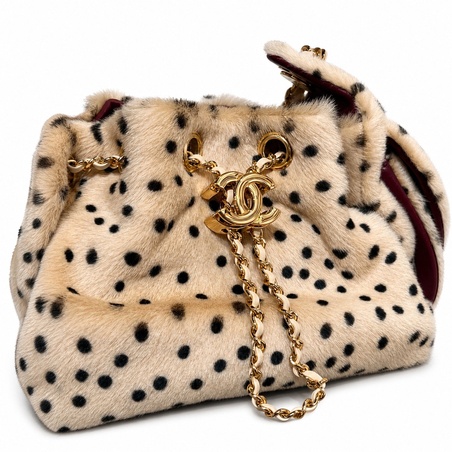 Chanel Mini Suede Tweed Bag