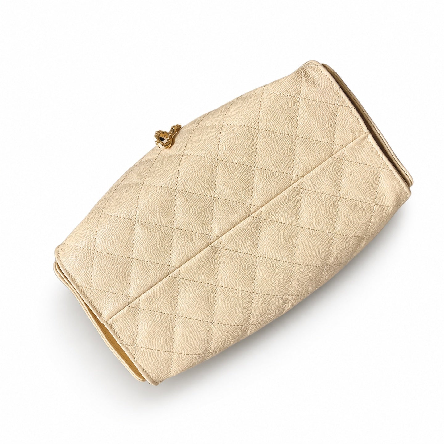Chanel Small Leather Black Gold Bag