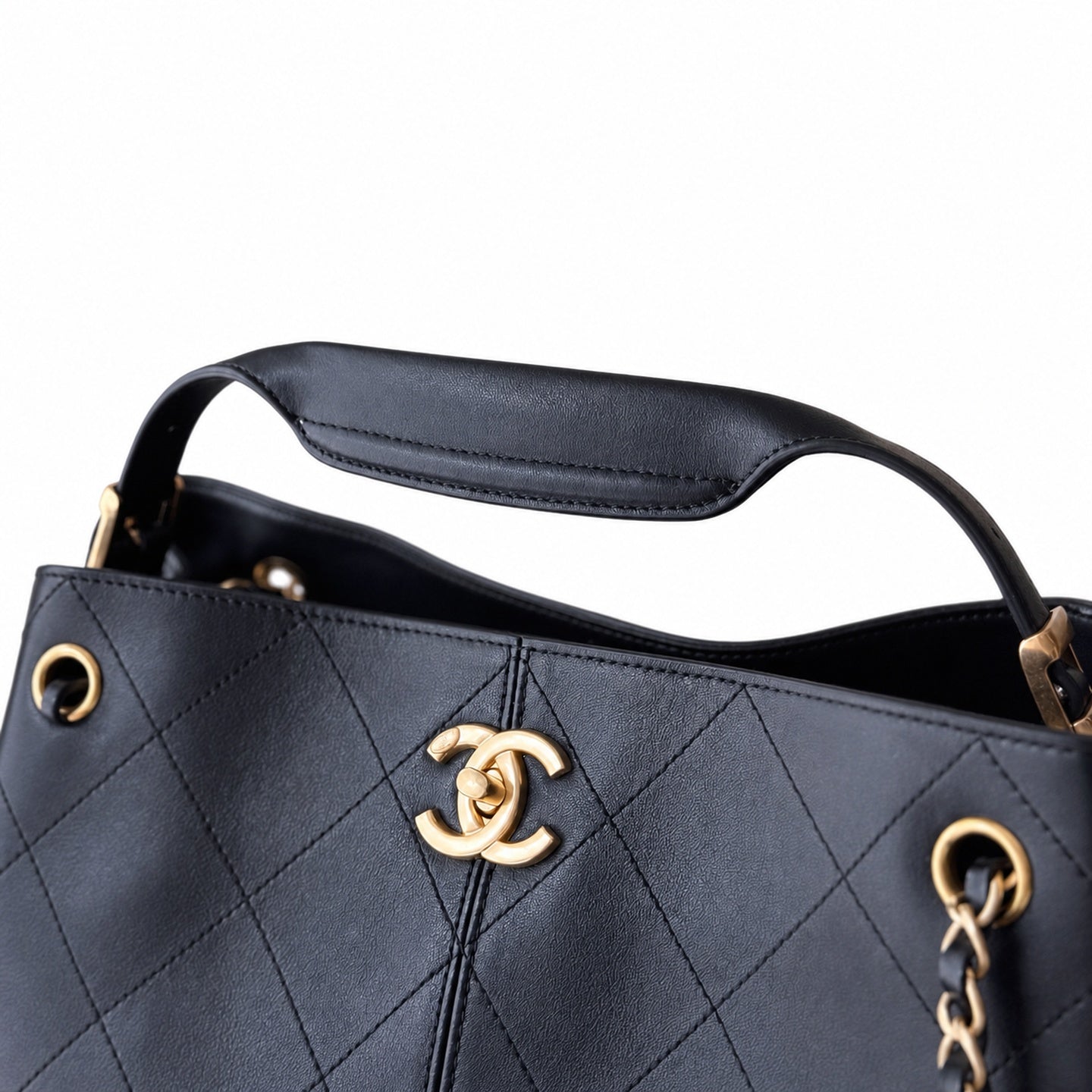 Chanel Large Suede Leather Bag