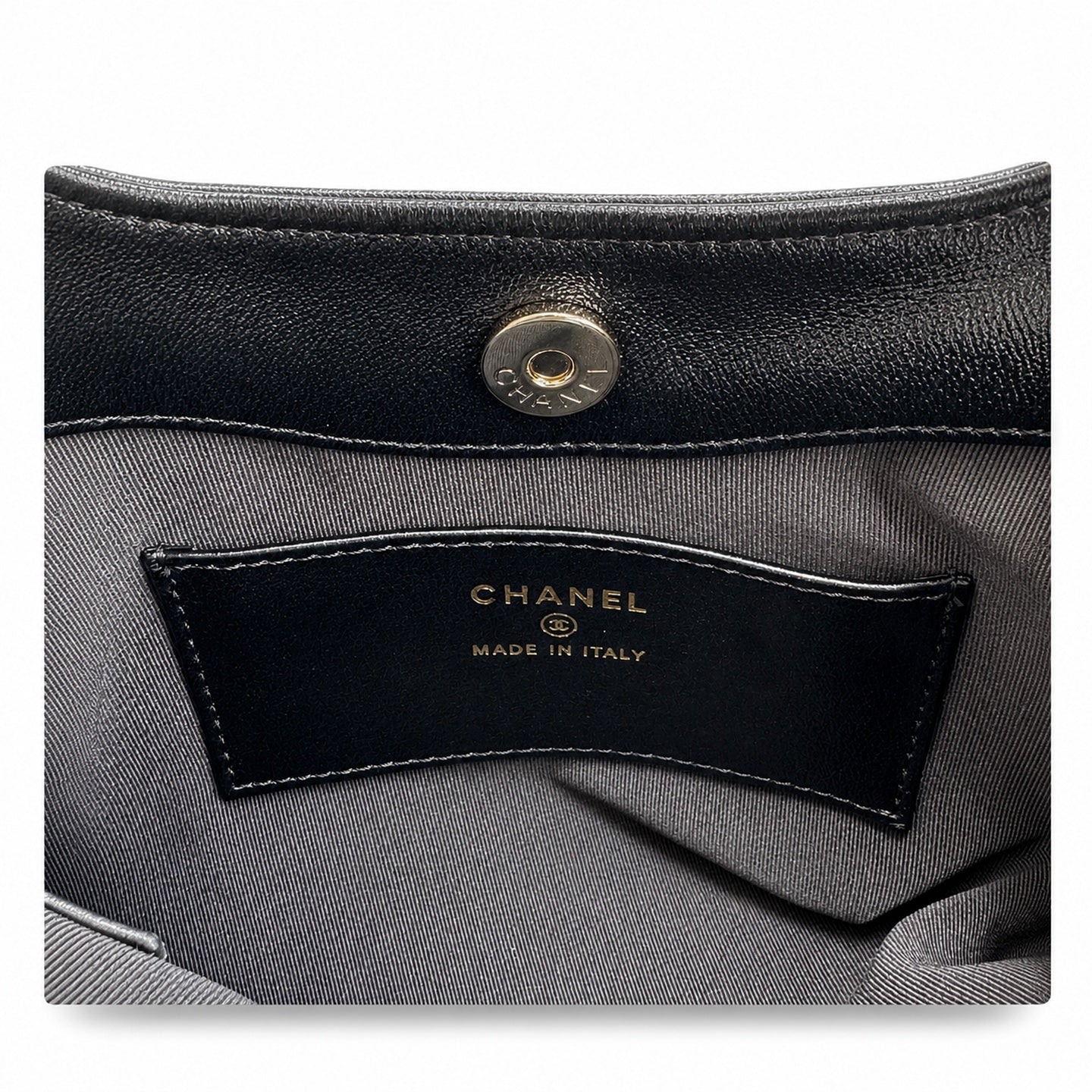 Chanel Mini Leather Gold Shopping Bag