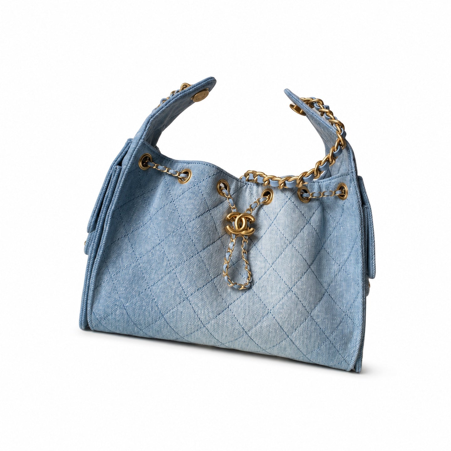 Chanel Denim Gold Bag