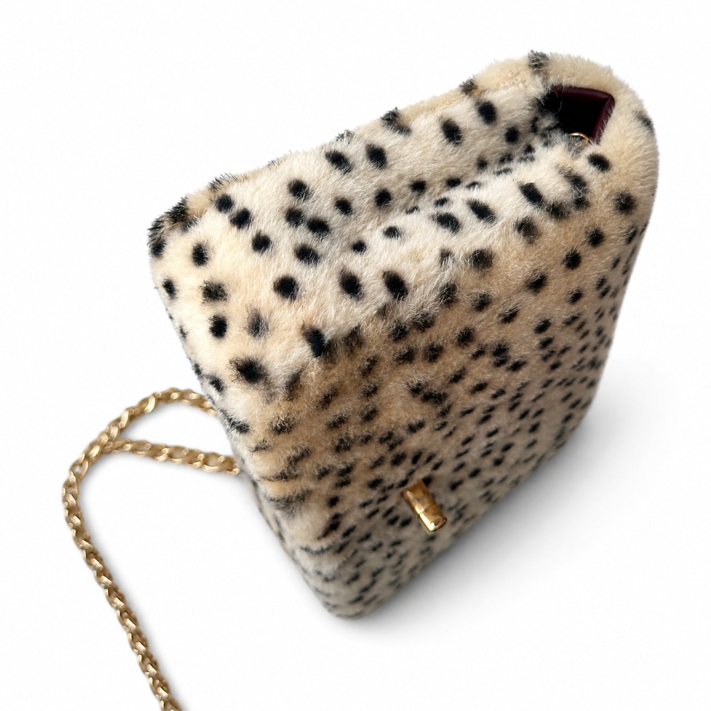 Chanel Large Suede Tweed Leather Bag