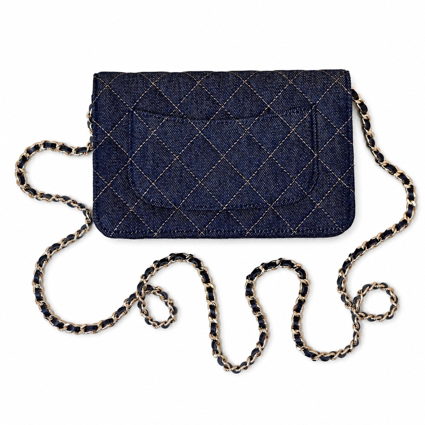 Chanel Supreme Small Denim Wallet on Chain